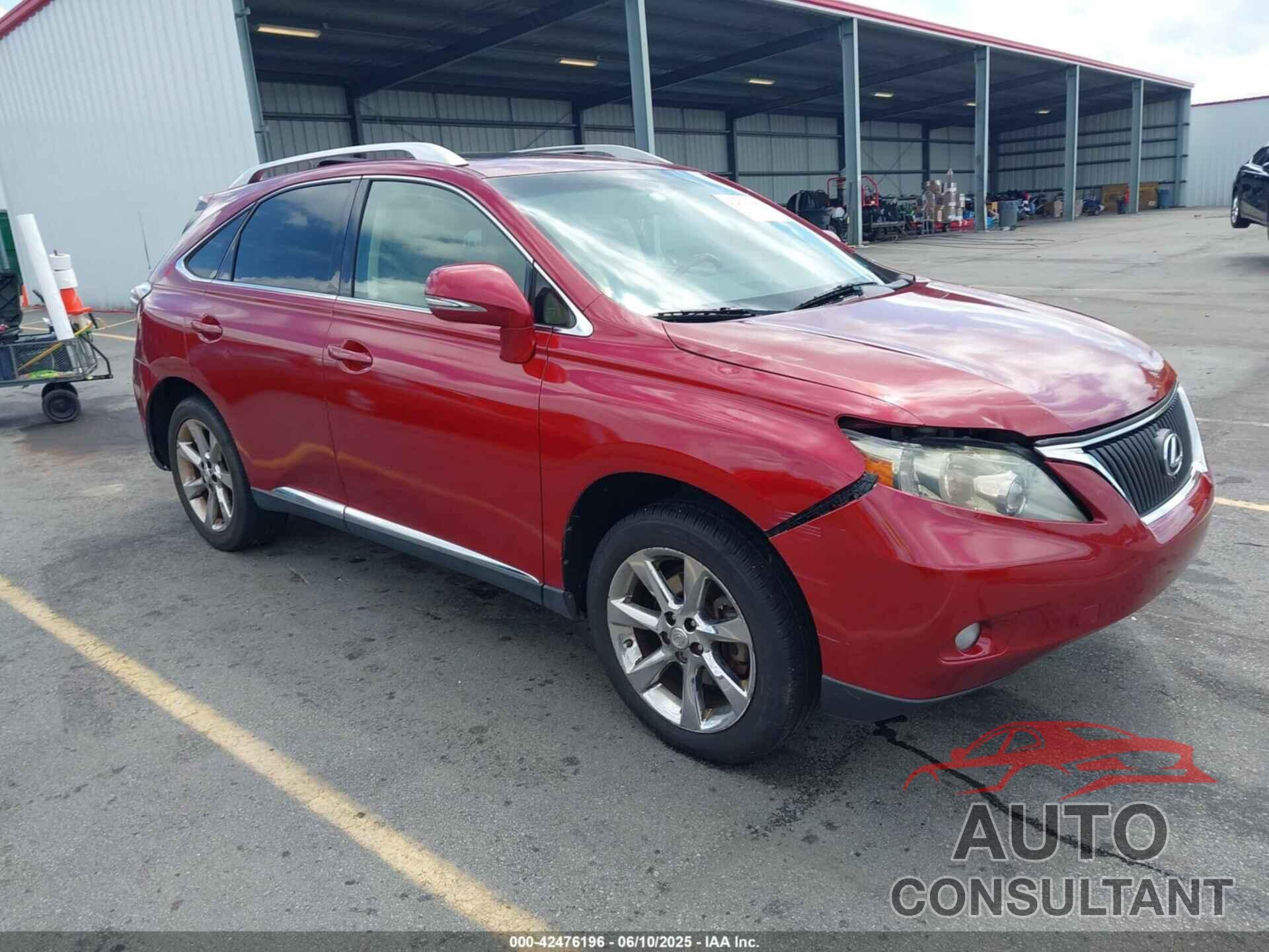LEXUS RX 350 2010 - JTJZK1BA9A2403880