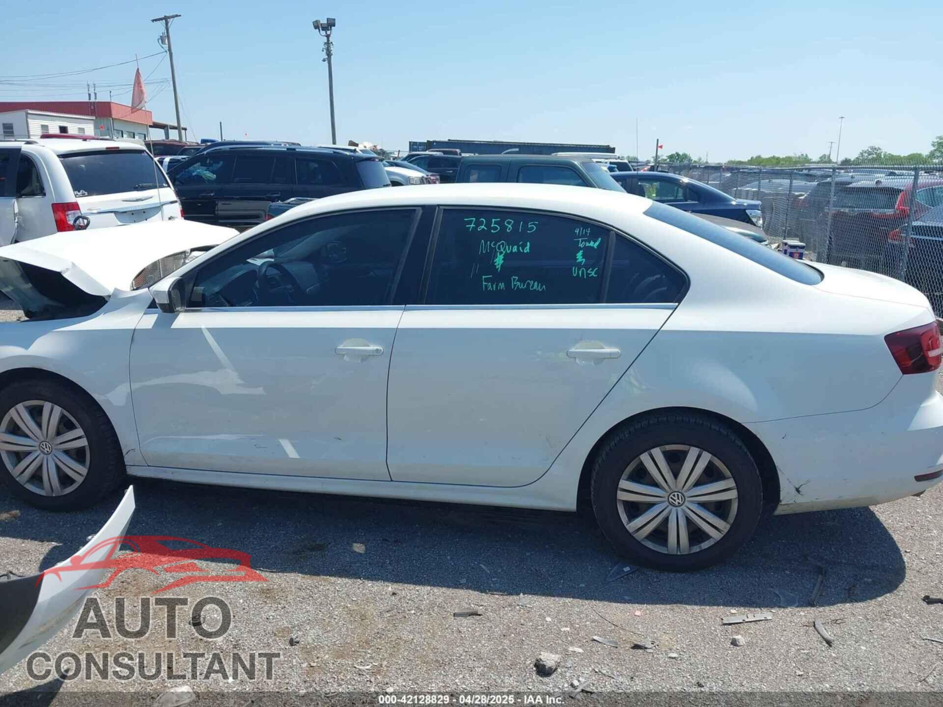 VOLKSWAGEN JETTA 2017 - 3VW2B7AJ5HM332931
