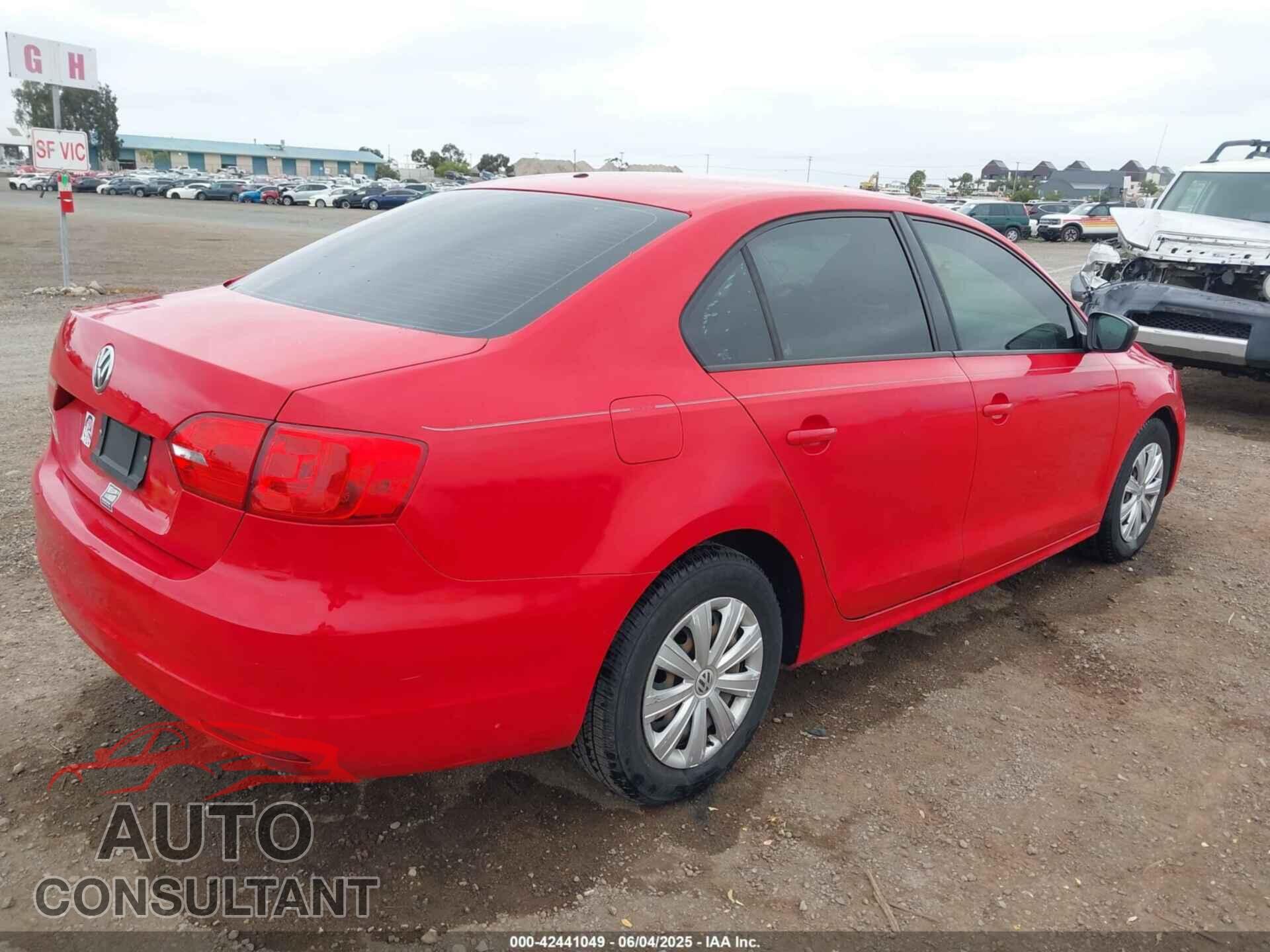 VOLKSWAGEN JETTA 2012 - 3VW2K7AJ2CM374174