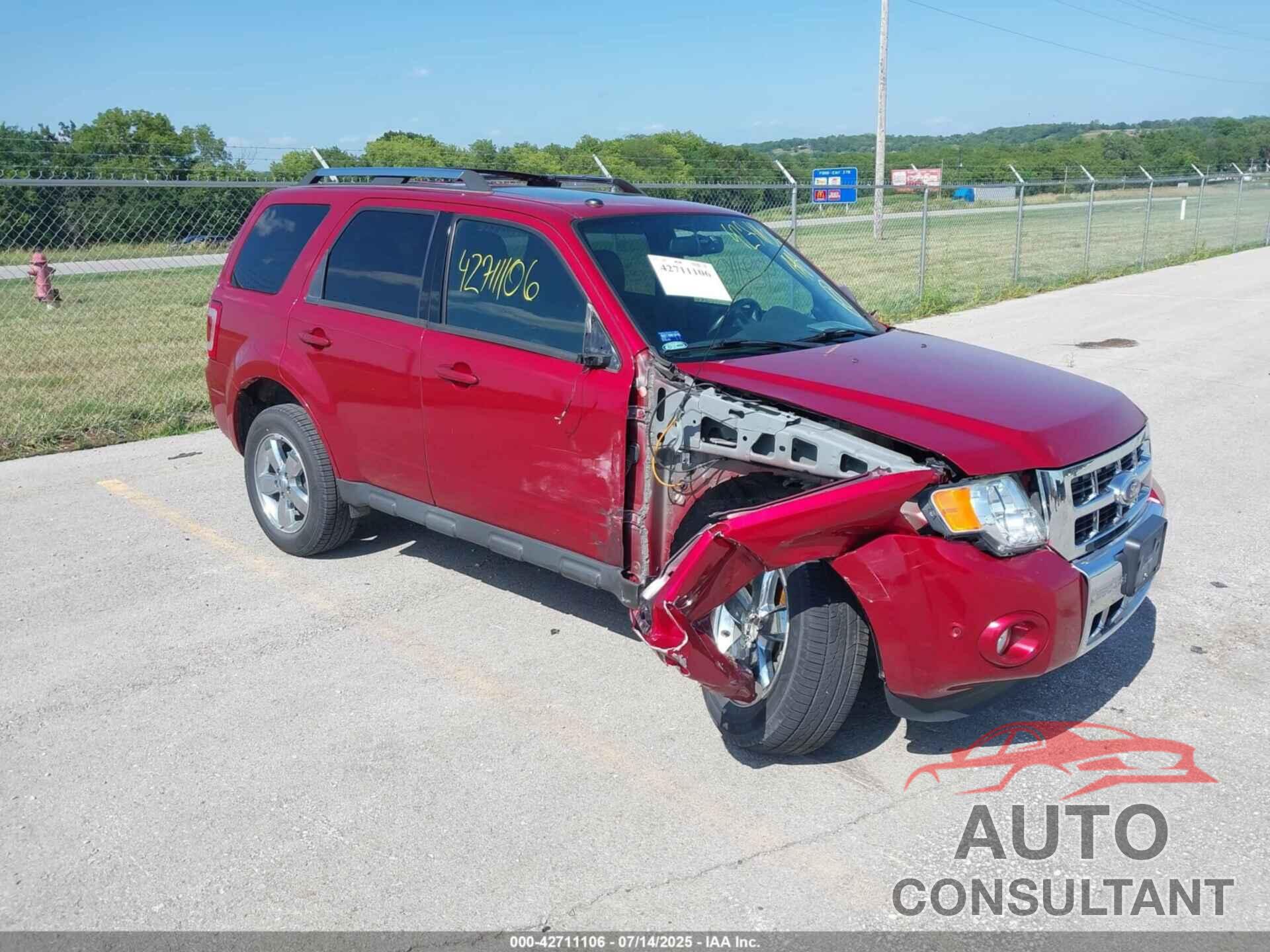 FORD ESCAPE 2012 - 1FMCU9EG3CKB11822