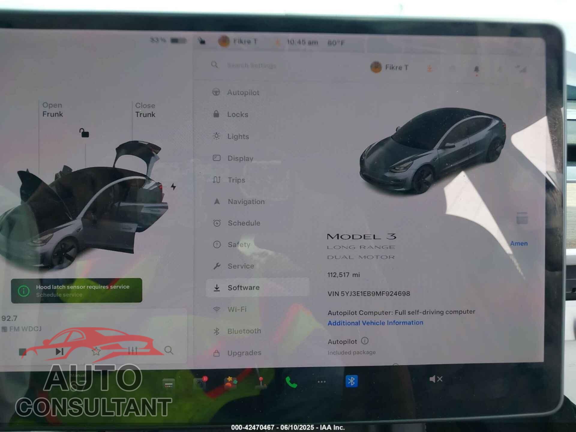 TESLA MODEL 3 2021 - 5YJ3E1EB9MF924698