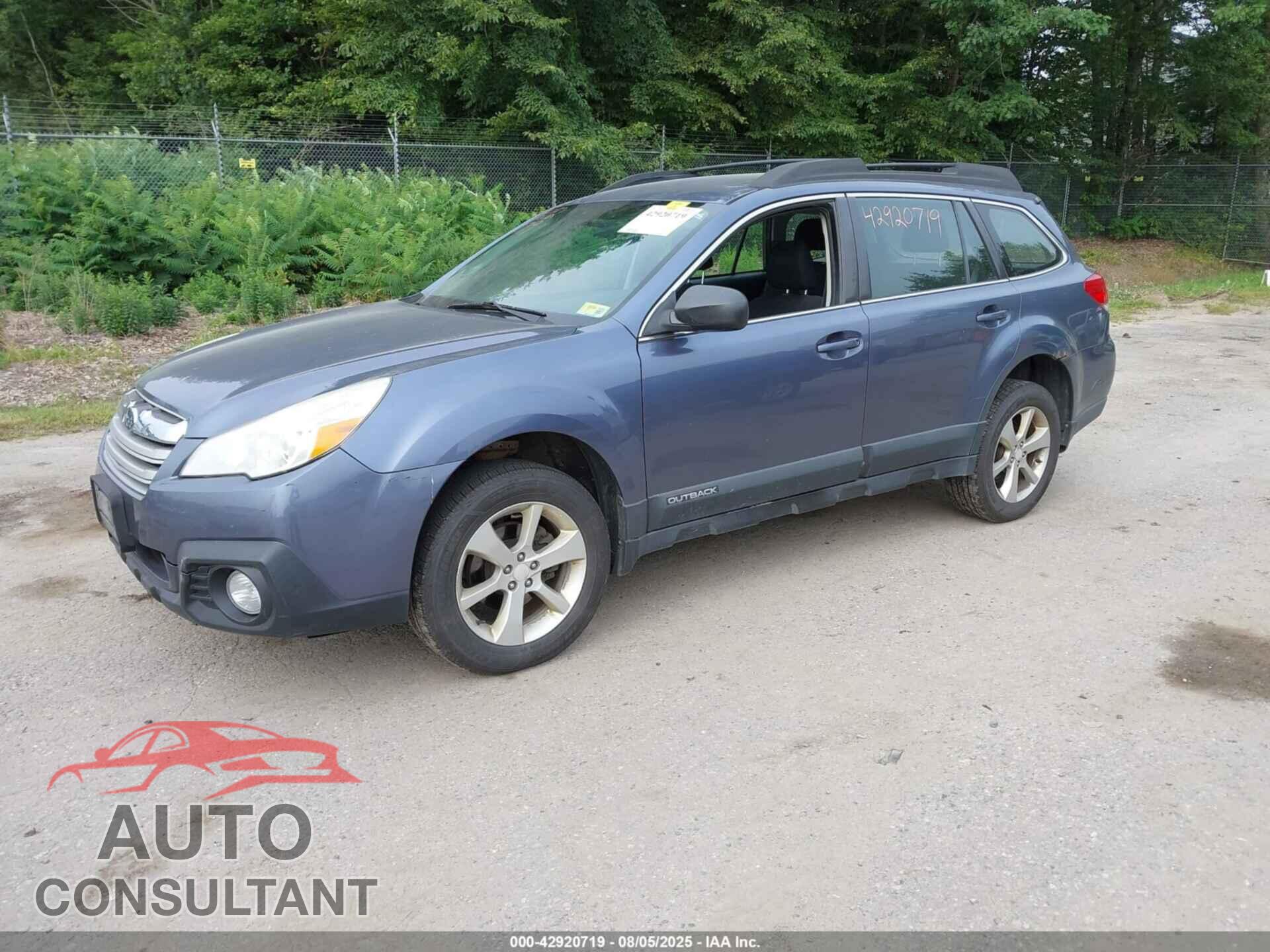 SUBARU OUTBACK 2014 - 4S4BRBAC5E3303375