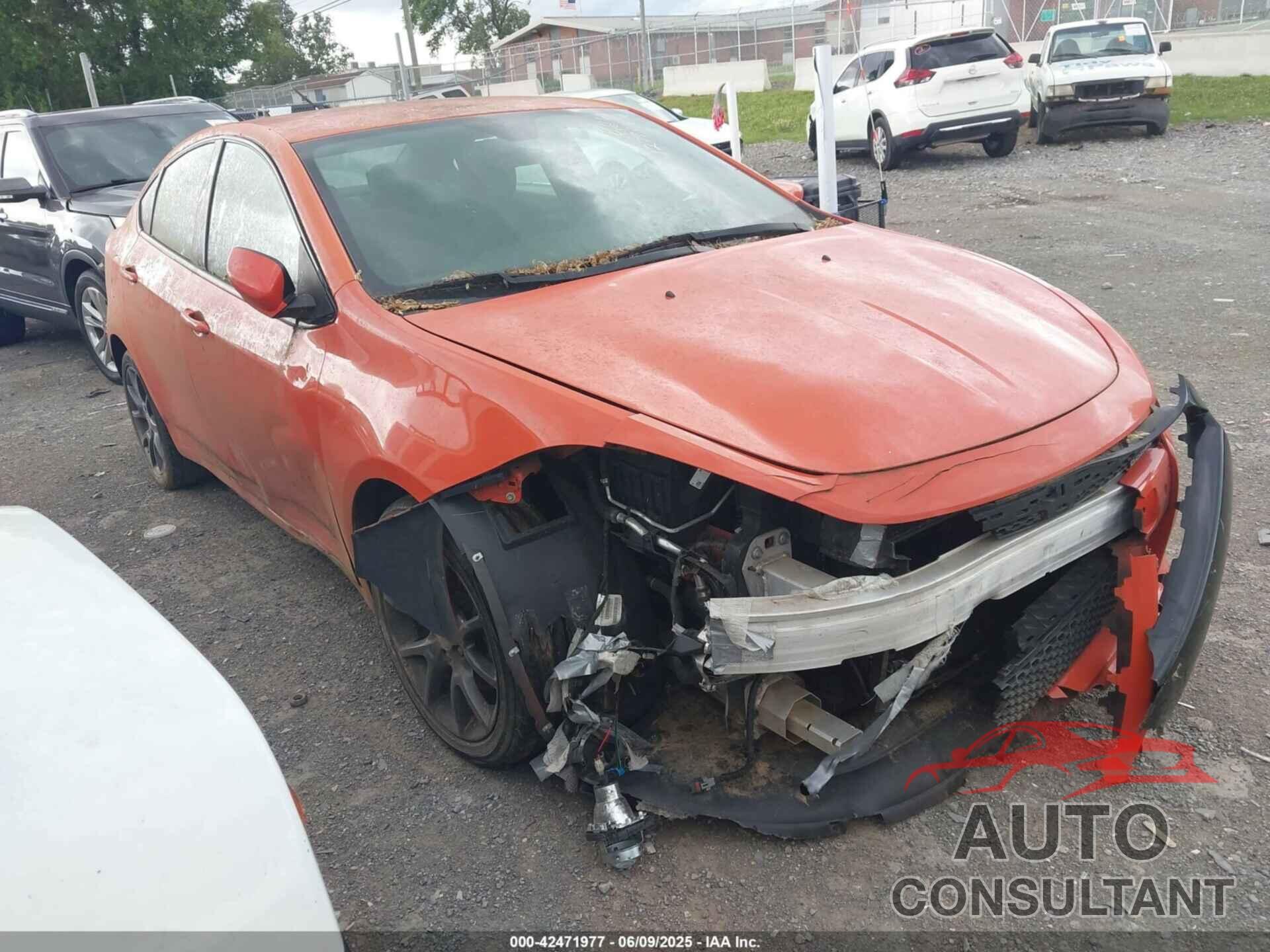 DODGE DART 2015 - 1C3CDFBB5FD374564