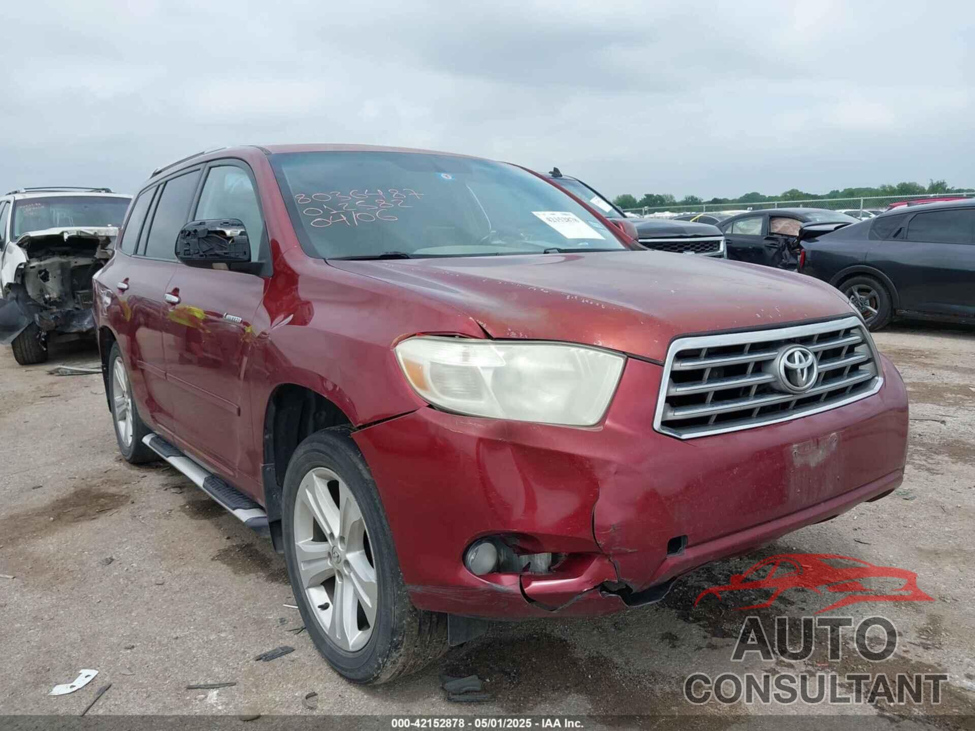 TOYOTA HIGHLANDER 2010 - 5TDYK3EH2AS012582