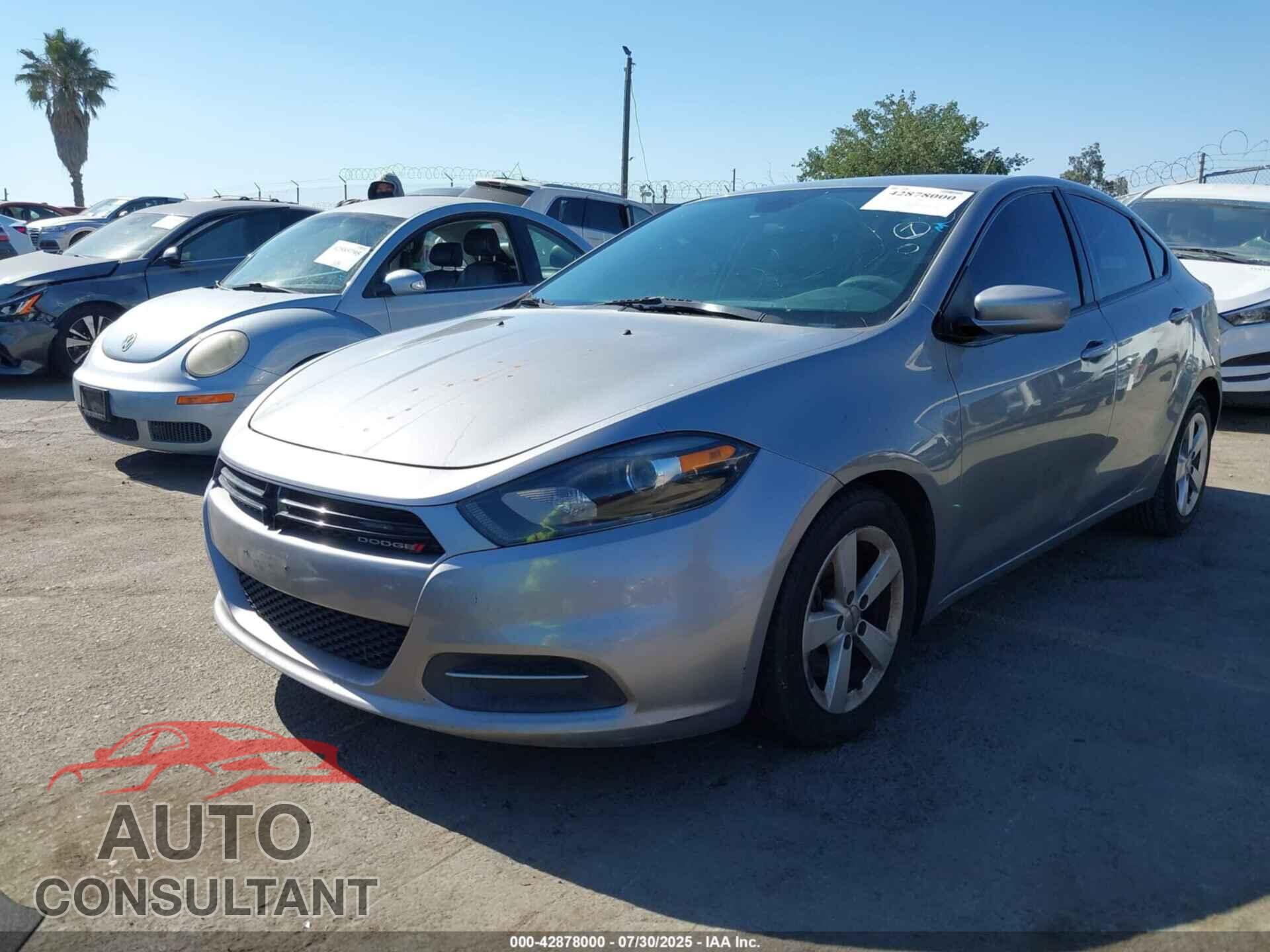 DODGE DART 2015 - 1C3CDFBB3FD140777