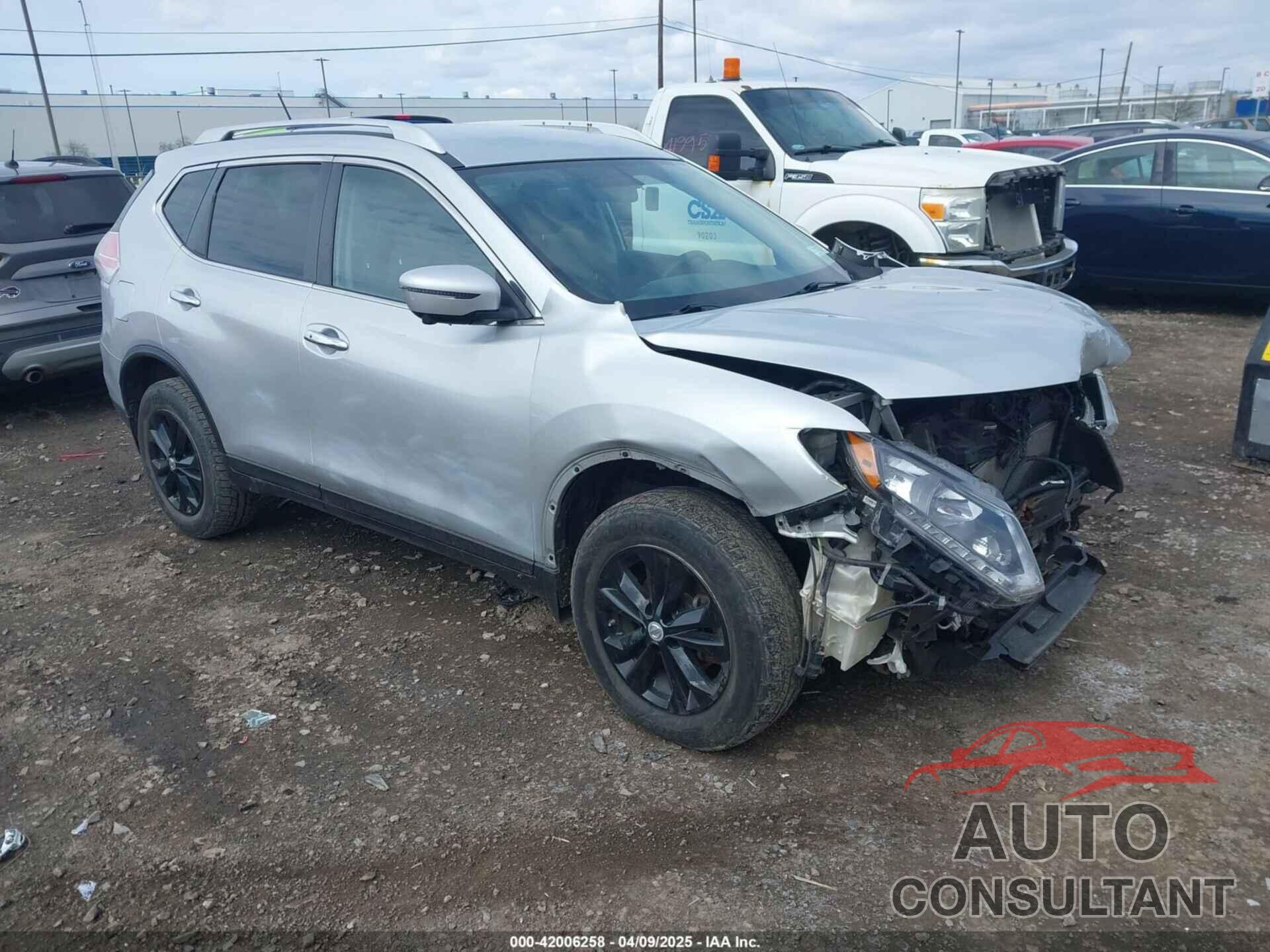 NISSAN ROGUE 2016 - KNMAT2MV3GP640153