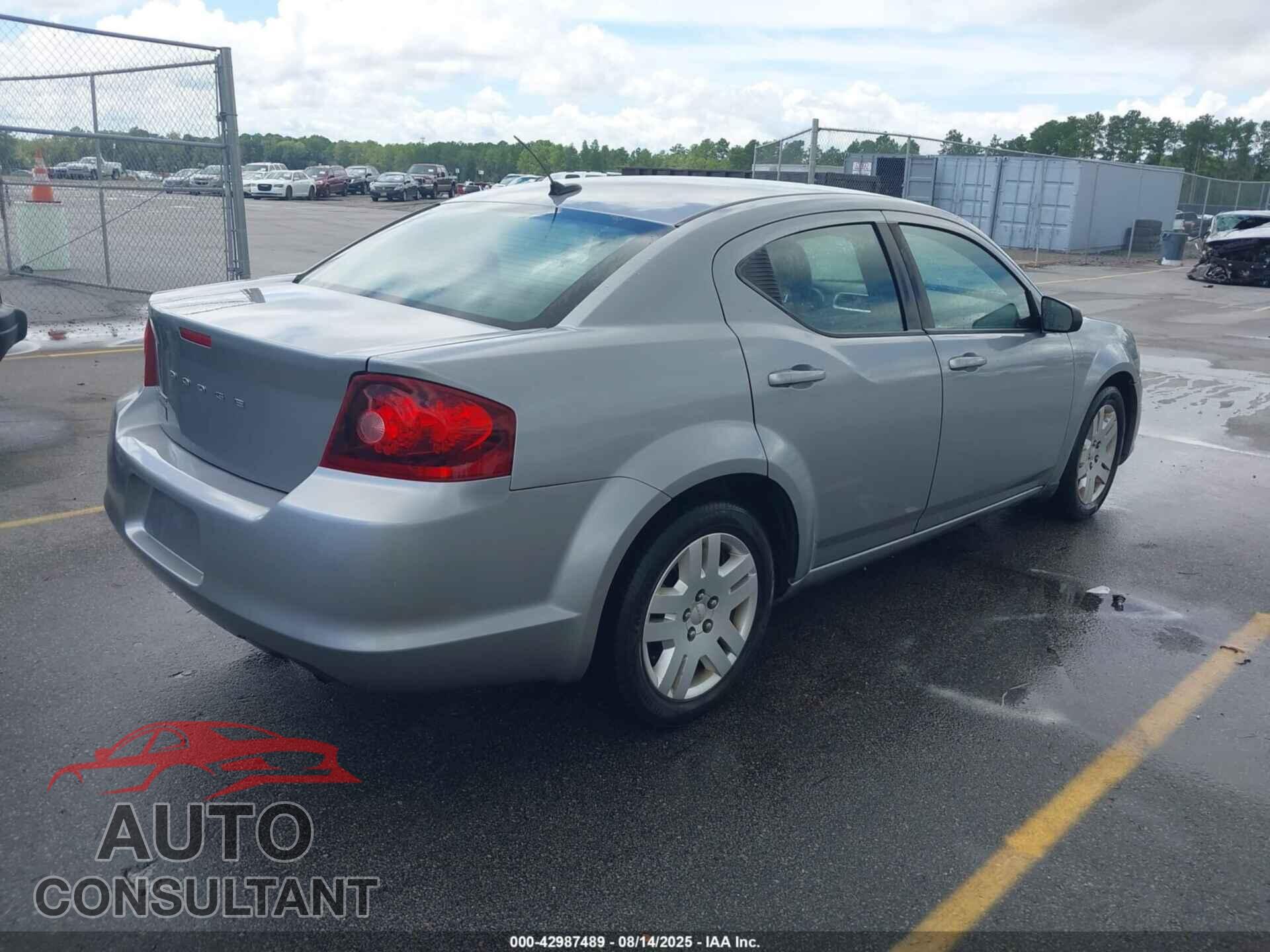 DODGE AVENGER 2013 - 1C3CDZAB7DN627247