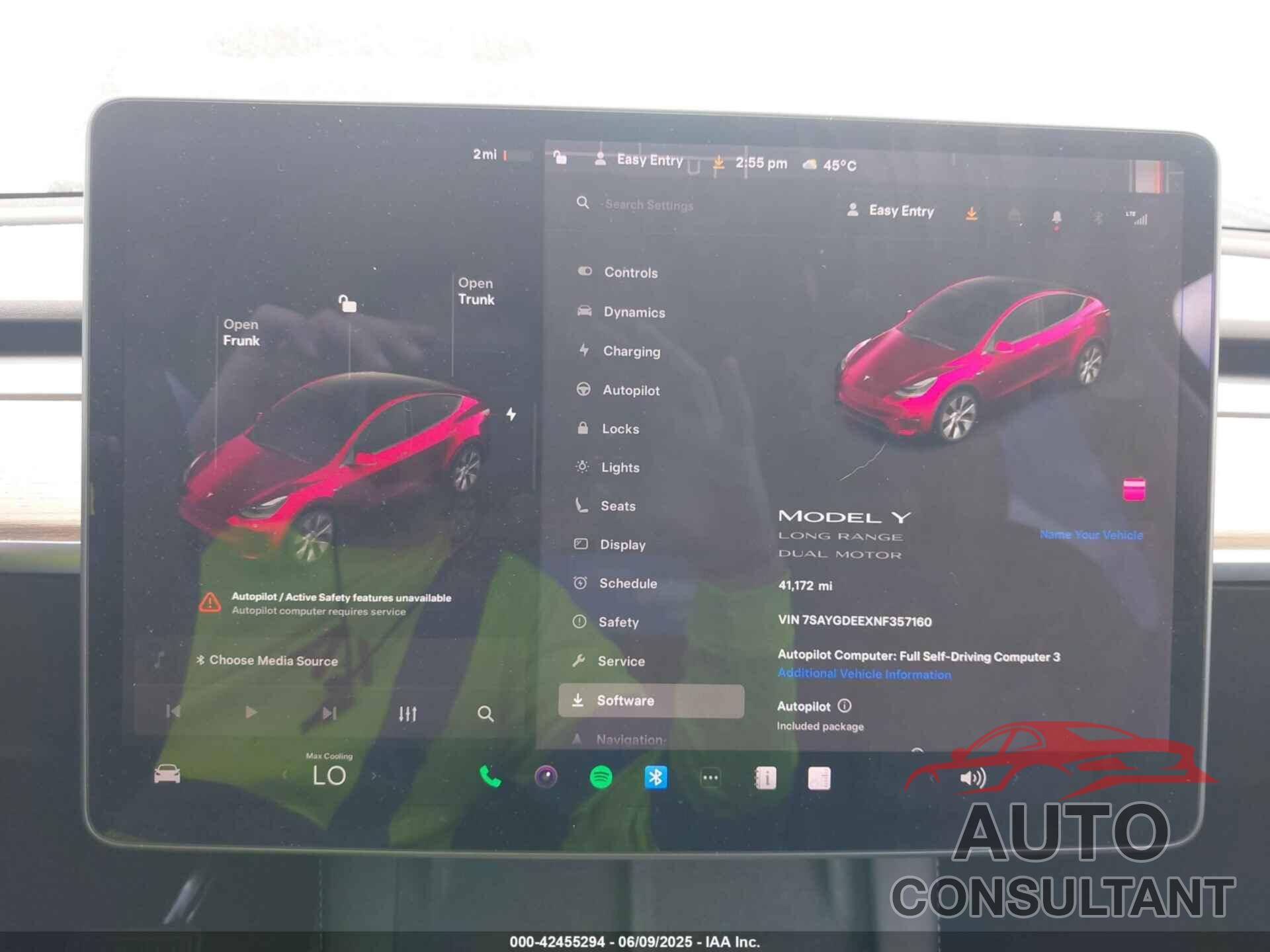 TESLA MODEL Y 2022 - 7SAYGDEEXNF357160
