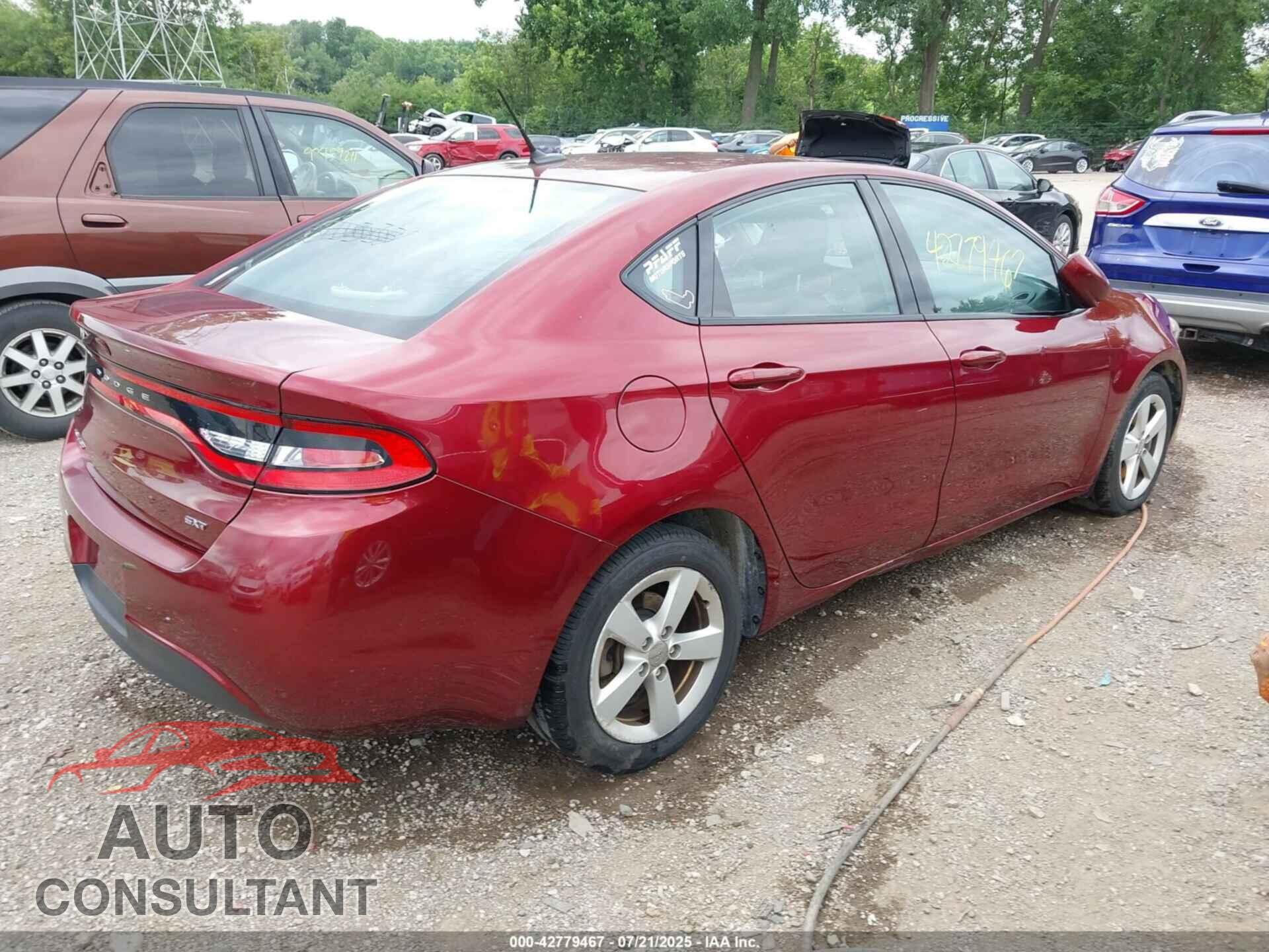 DODGE DART 2015 - 1C3CDFBB6FD278006