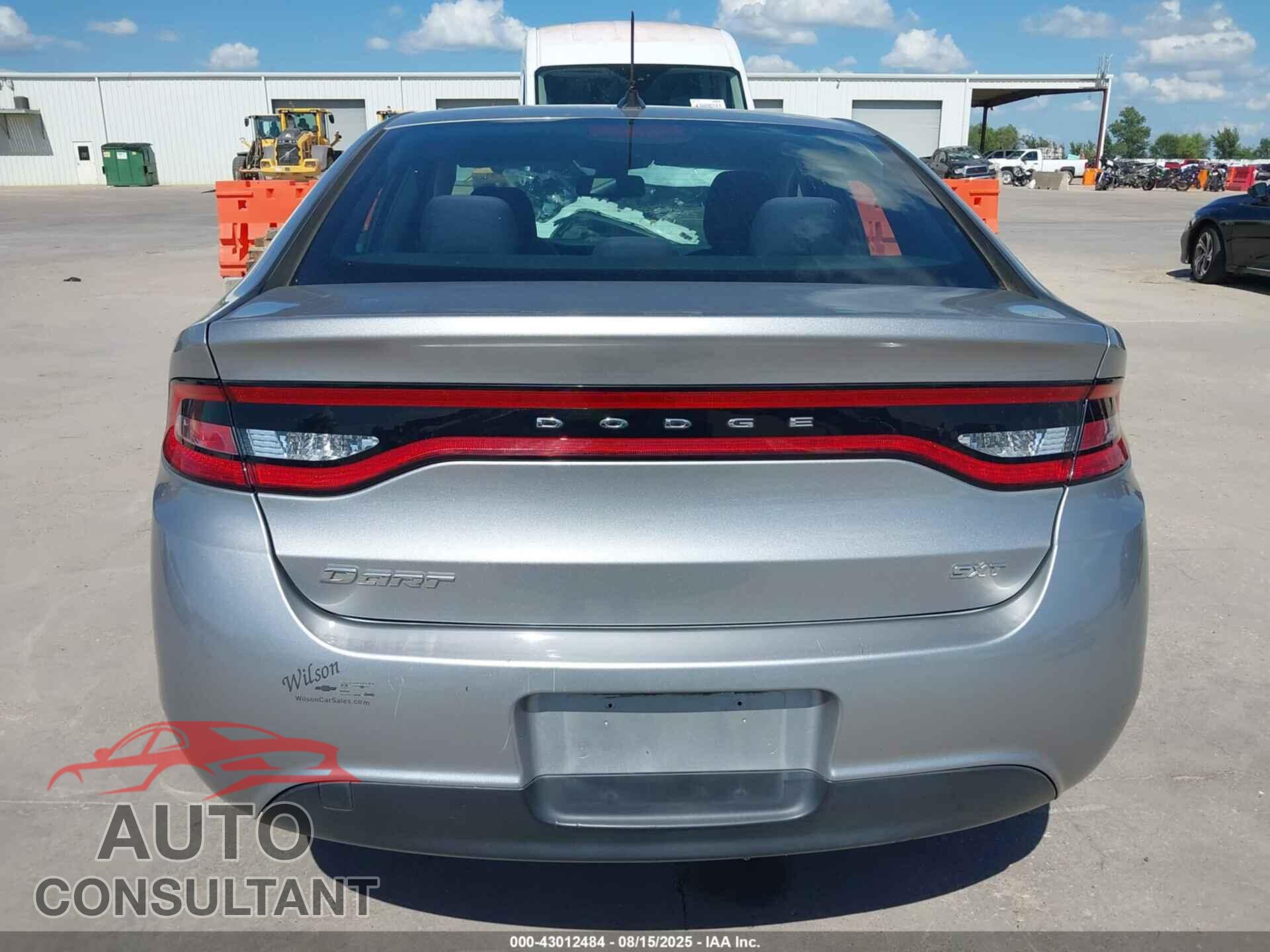 DODGE DART 2015 - 1C3CDFBB3FD306716