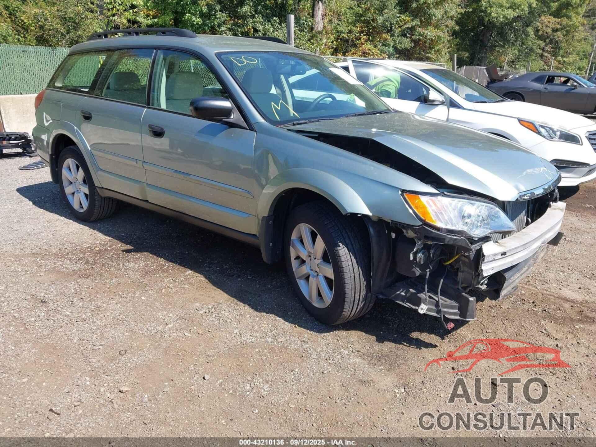 SUBARU OUTBACK 2009 - 4S4BP61C897334647