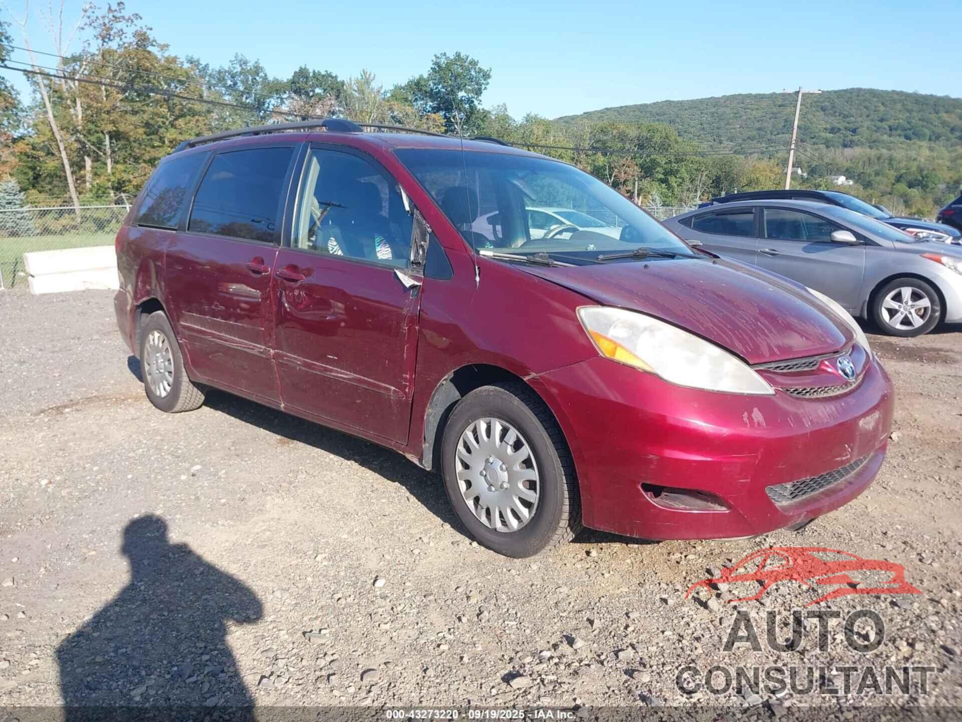 TOYOTA SIENNA 2009 - 5TDZK23C79S279511