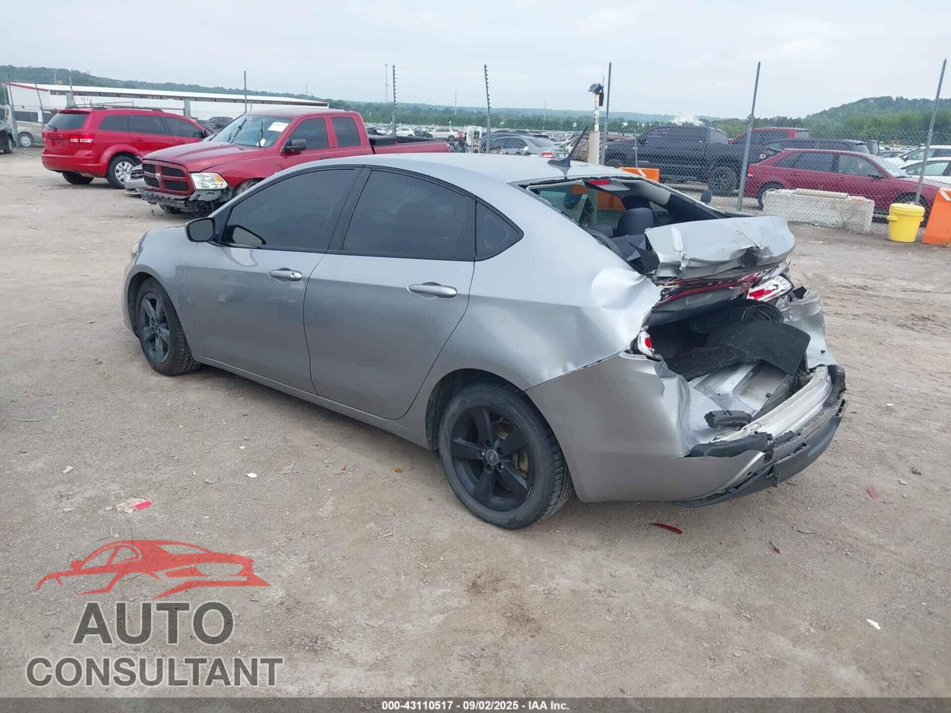 DODGE DART 2015 - 1C3CDFBB5FD420782