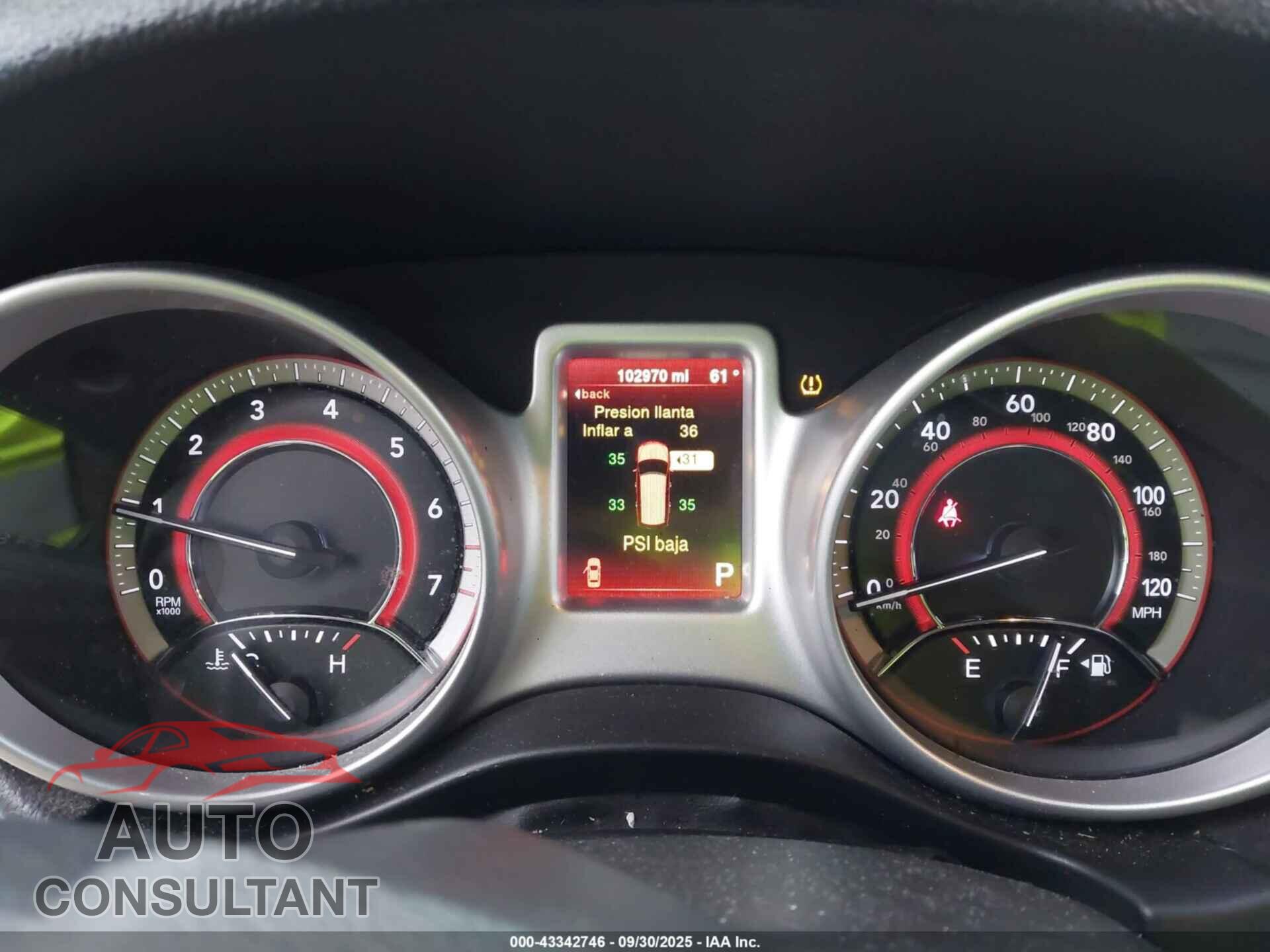 DODGE JOURNEY 2015 - 3C4PDCAB9FT737472