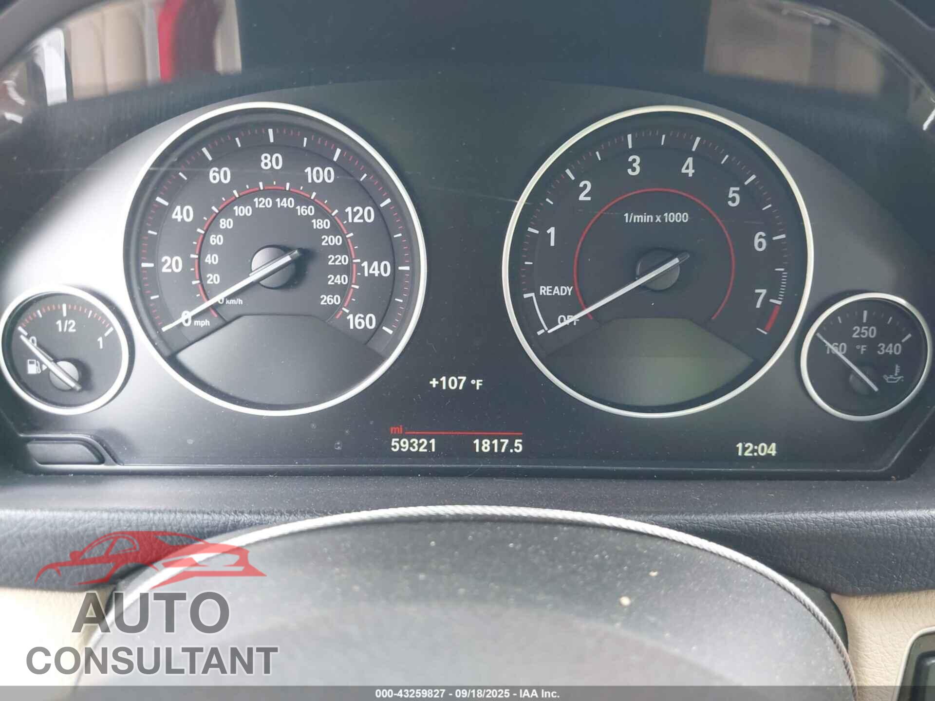 BMW 328I 2016 - WBA8E9G53GNU28357
