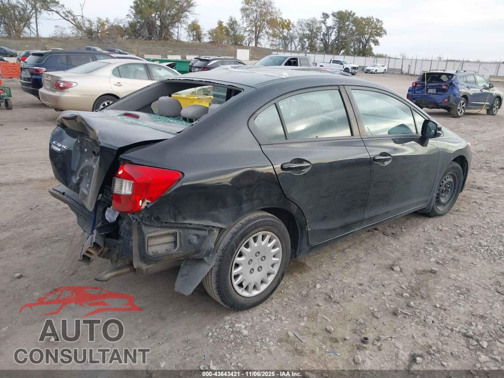 HONDA CIVIC 2012 - 2HGFB2F5XCH595153