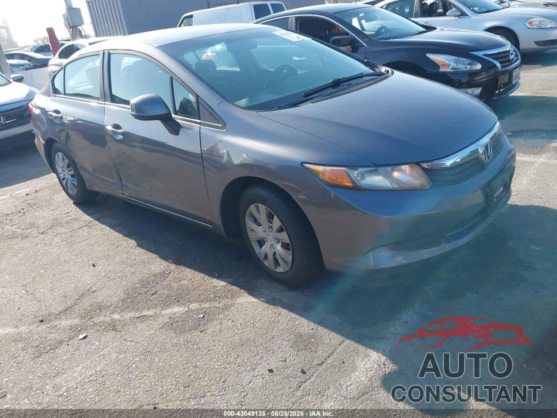 HONDA CIVIC 2012 - 19XFB2F50CE368208