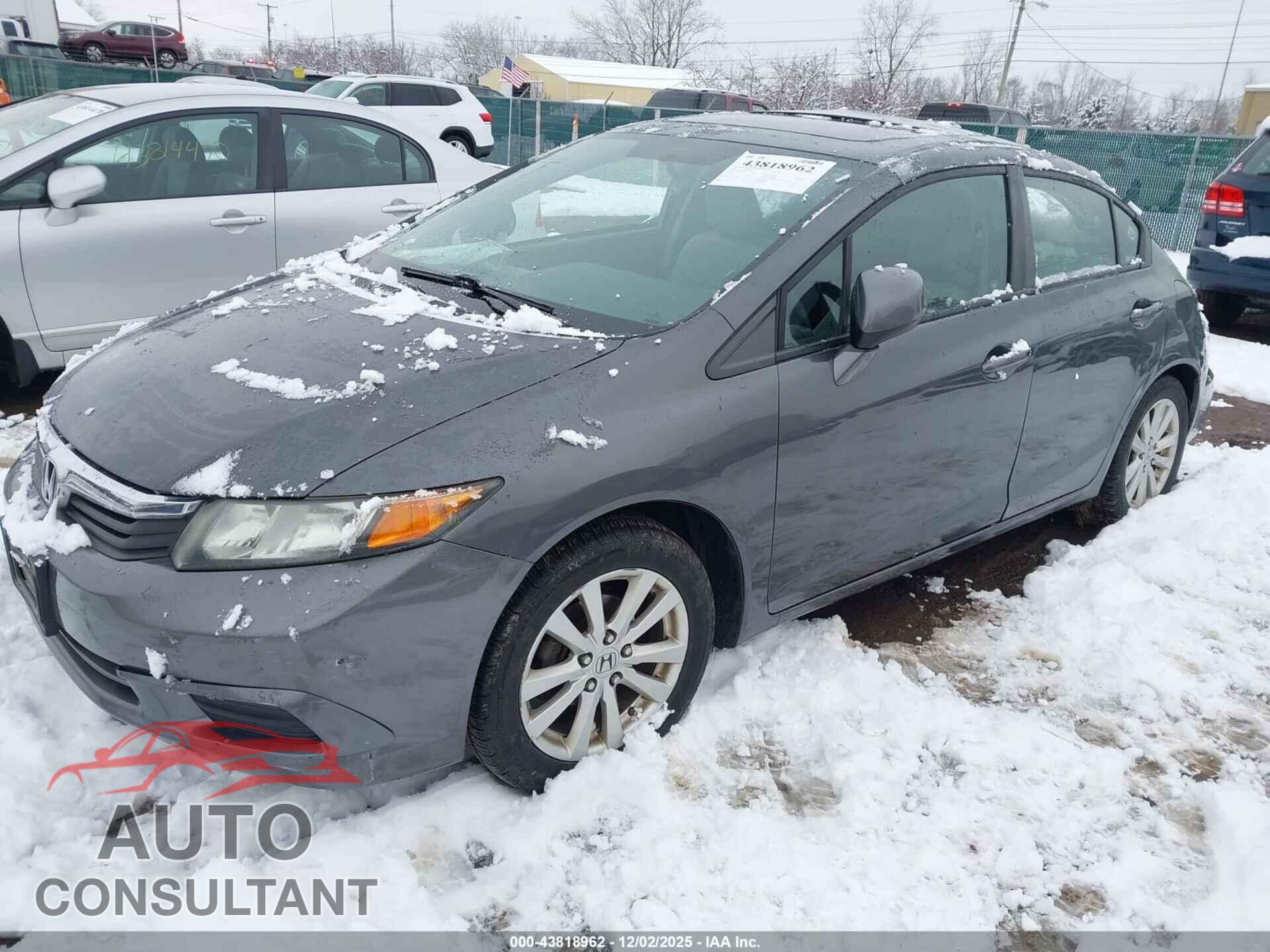HONDA CIVIC 2012 - 2HGFB2F91CH506539