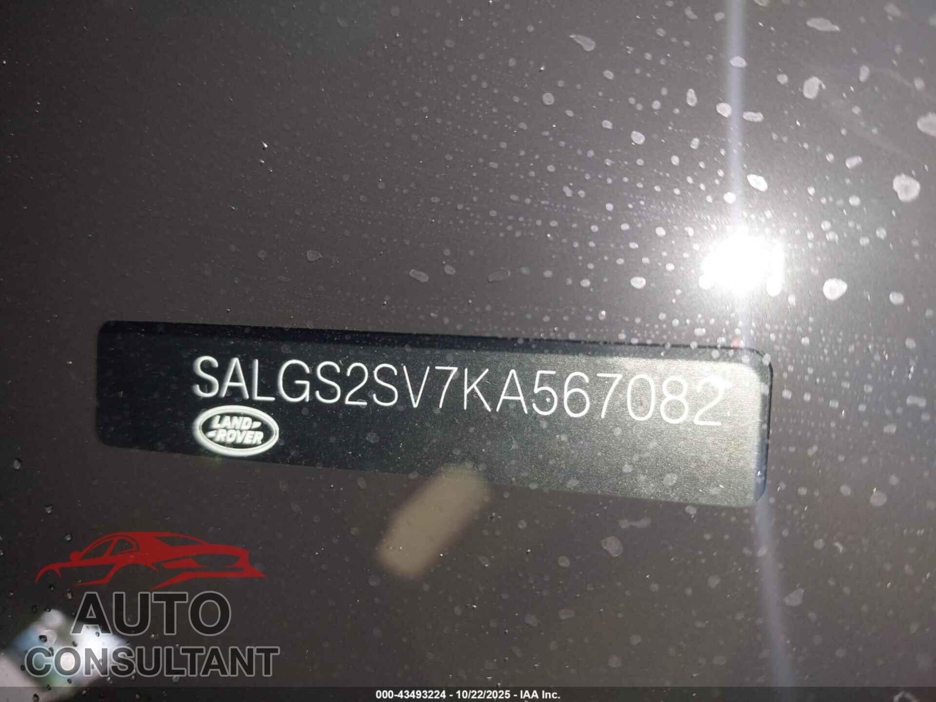 LAND ROVER RANGE ROVER 2019 - SALGS2SV7KA567082
