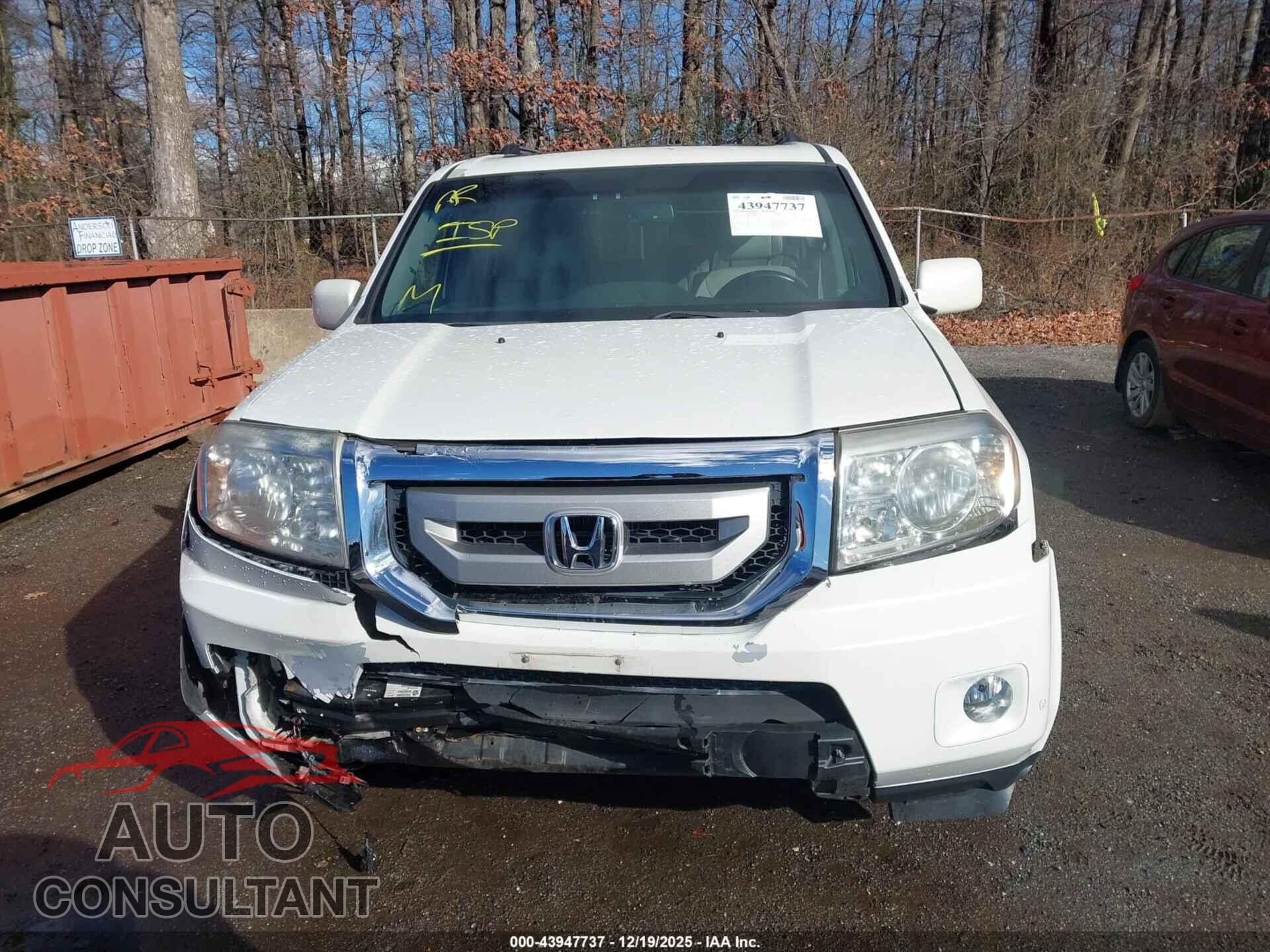 HONDA PILOT 2011 - 5FNYF4H95BB096532