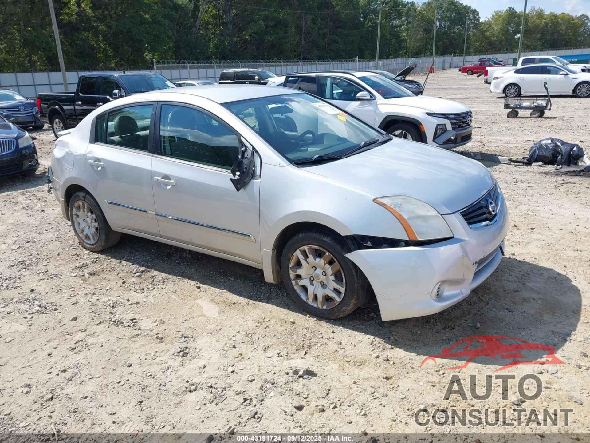 NISSAN SENTRA 2012 - 3N1AB6AP9CL654602