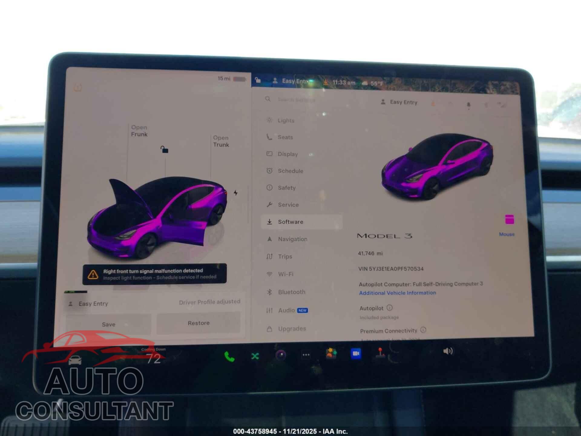 TESLA MODEL 3 2023 - 5YJ3E1EA0PF570534