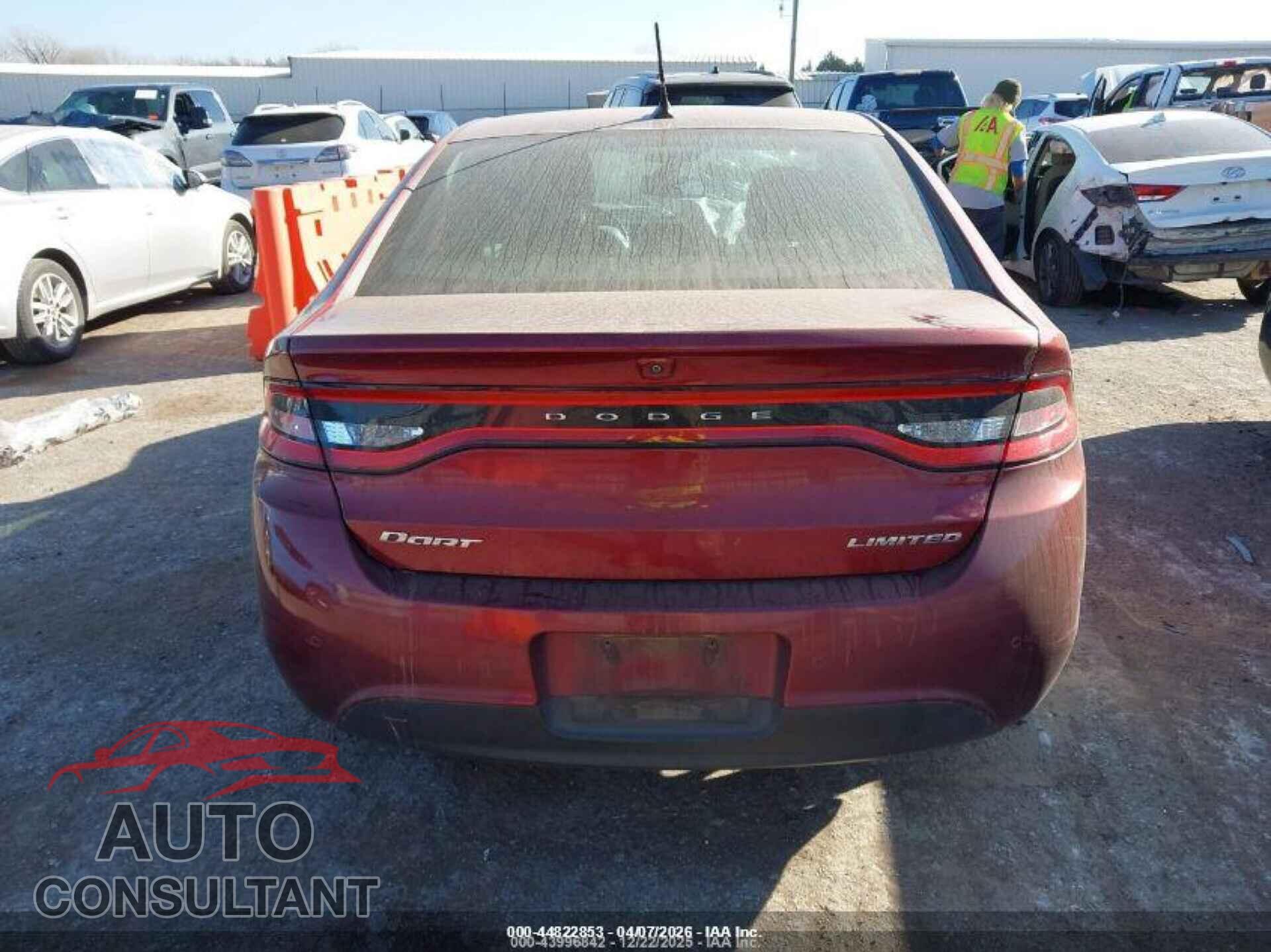 DODGE DART 2015 - 1C3CDFCB3FD254146