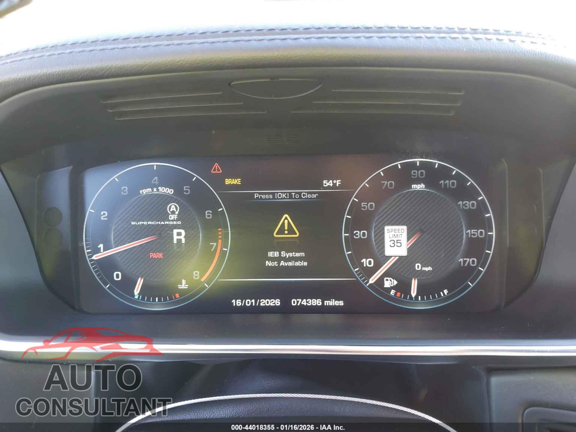 LAND ROVER RANGE ROVER 2016 - SALGS3EF5GA264447