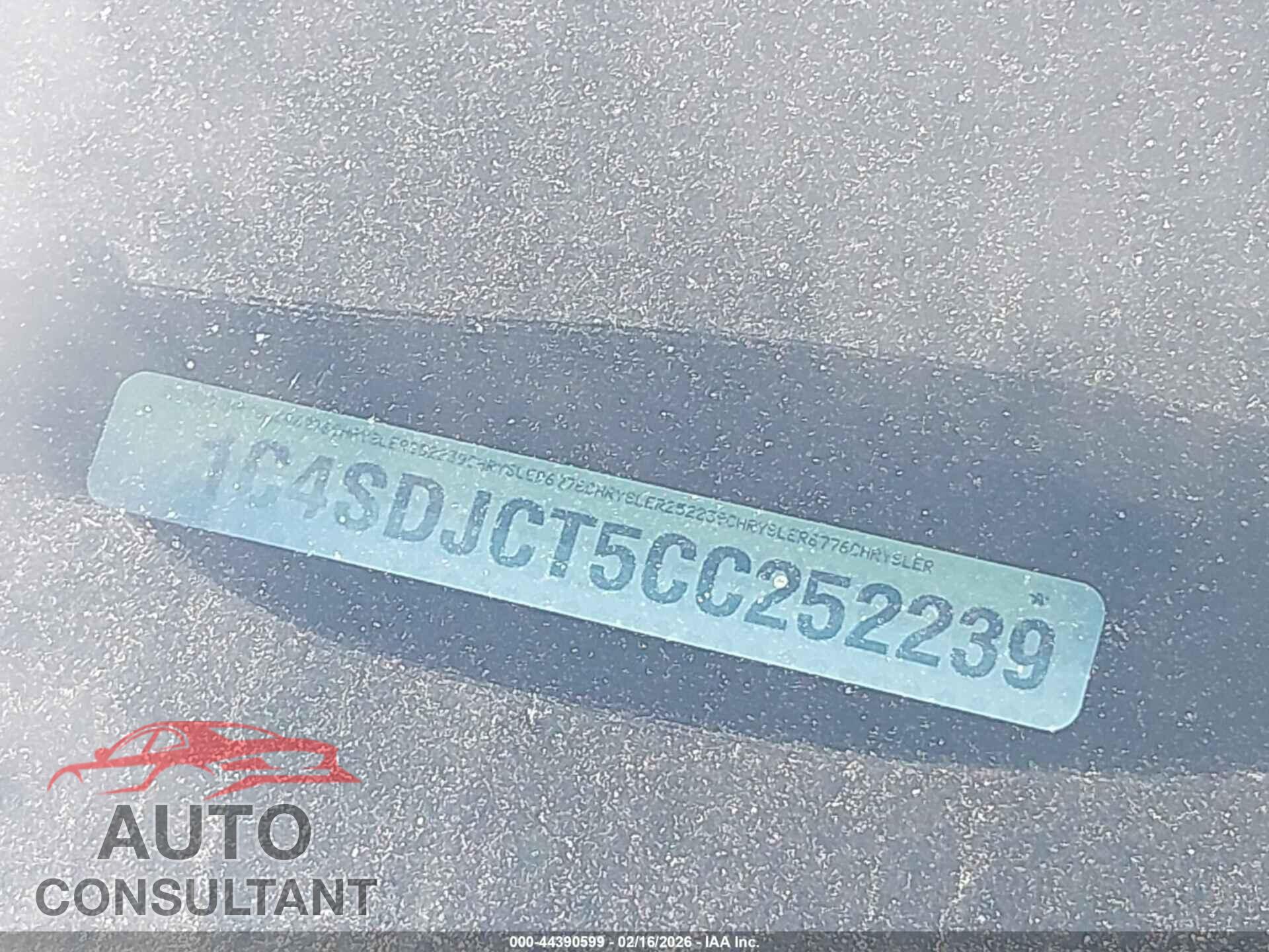 DODGE DURANGO 2012 - 1C4SDJCT5CC252239