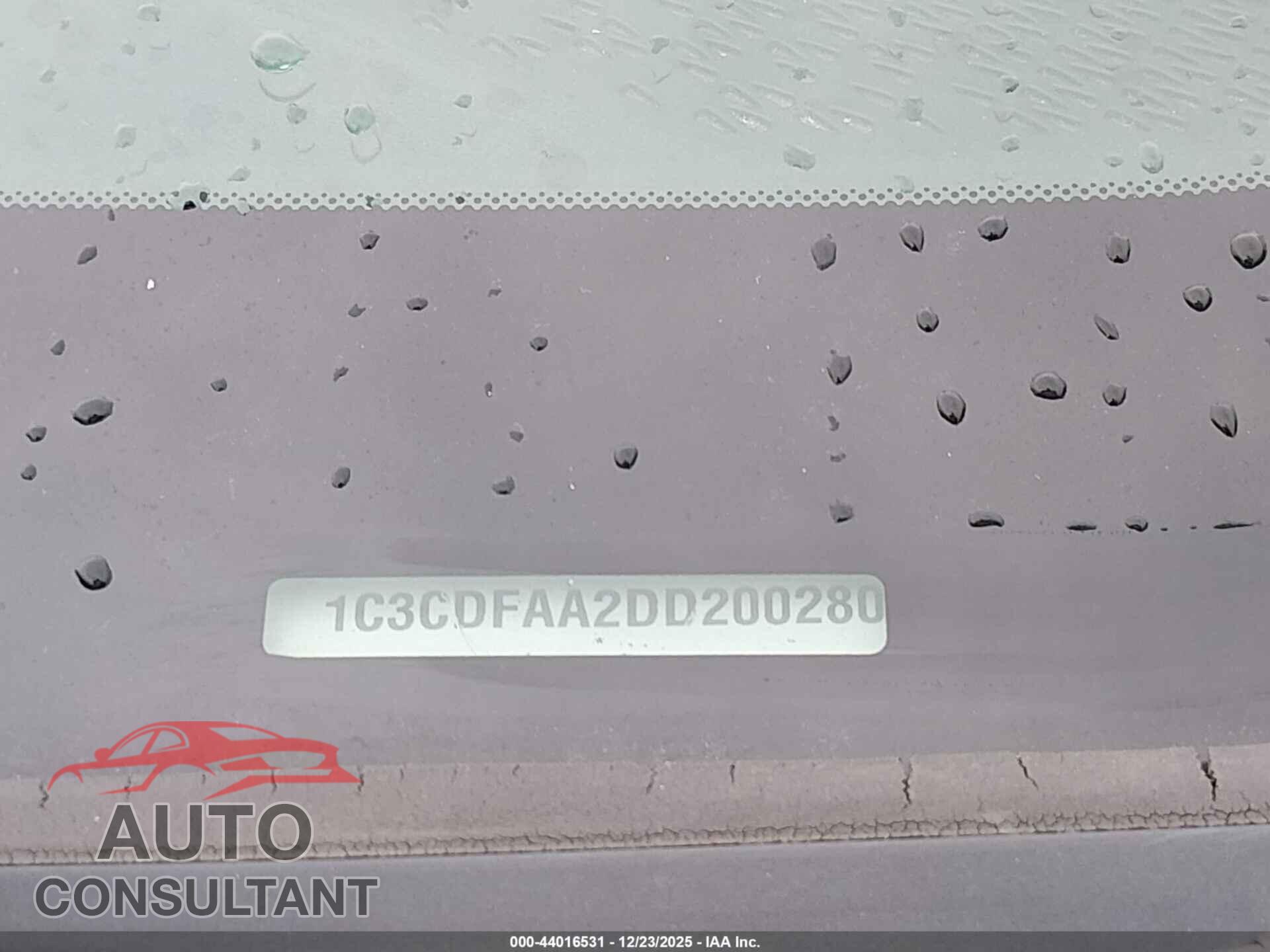 DODGE DART 2013 - 1C3CDFAA2DD200280