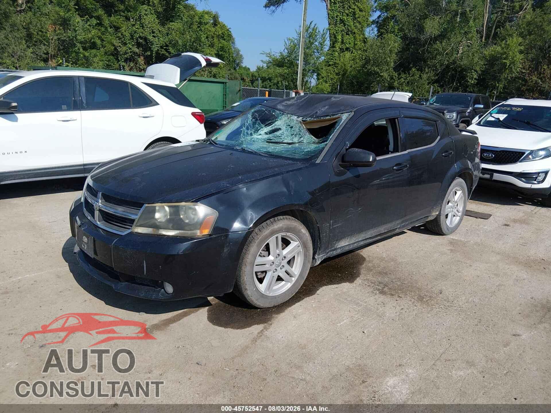 DODGE AVENGER 2010 - 1B3CC5FB4AN184097