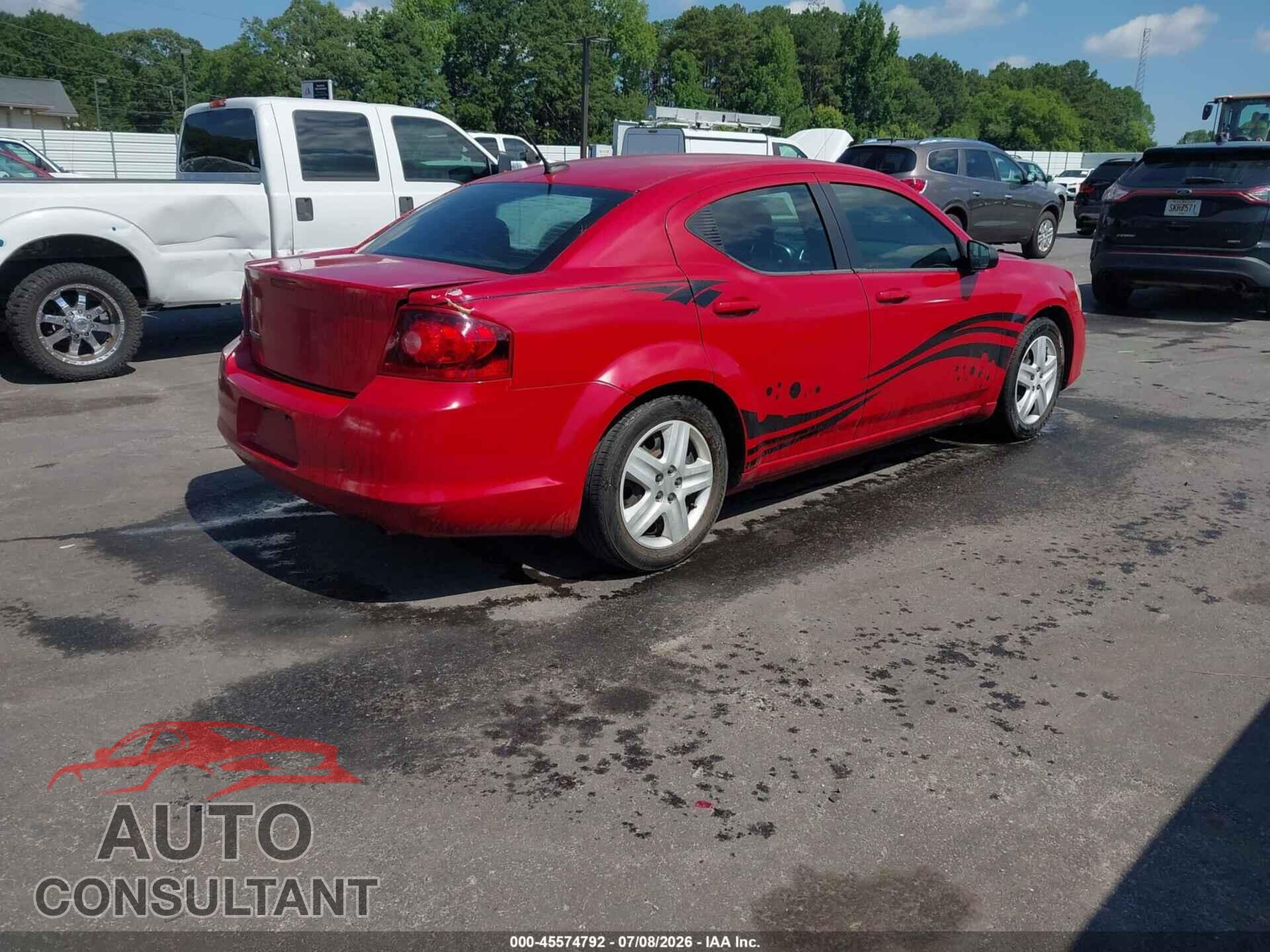 DODGE AVENGER 2014 - 1C3CDZAB2EN110357