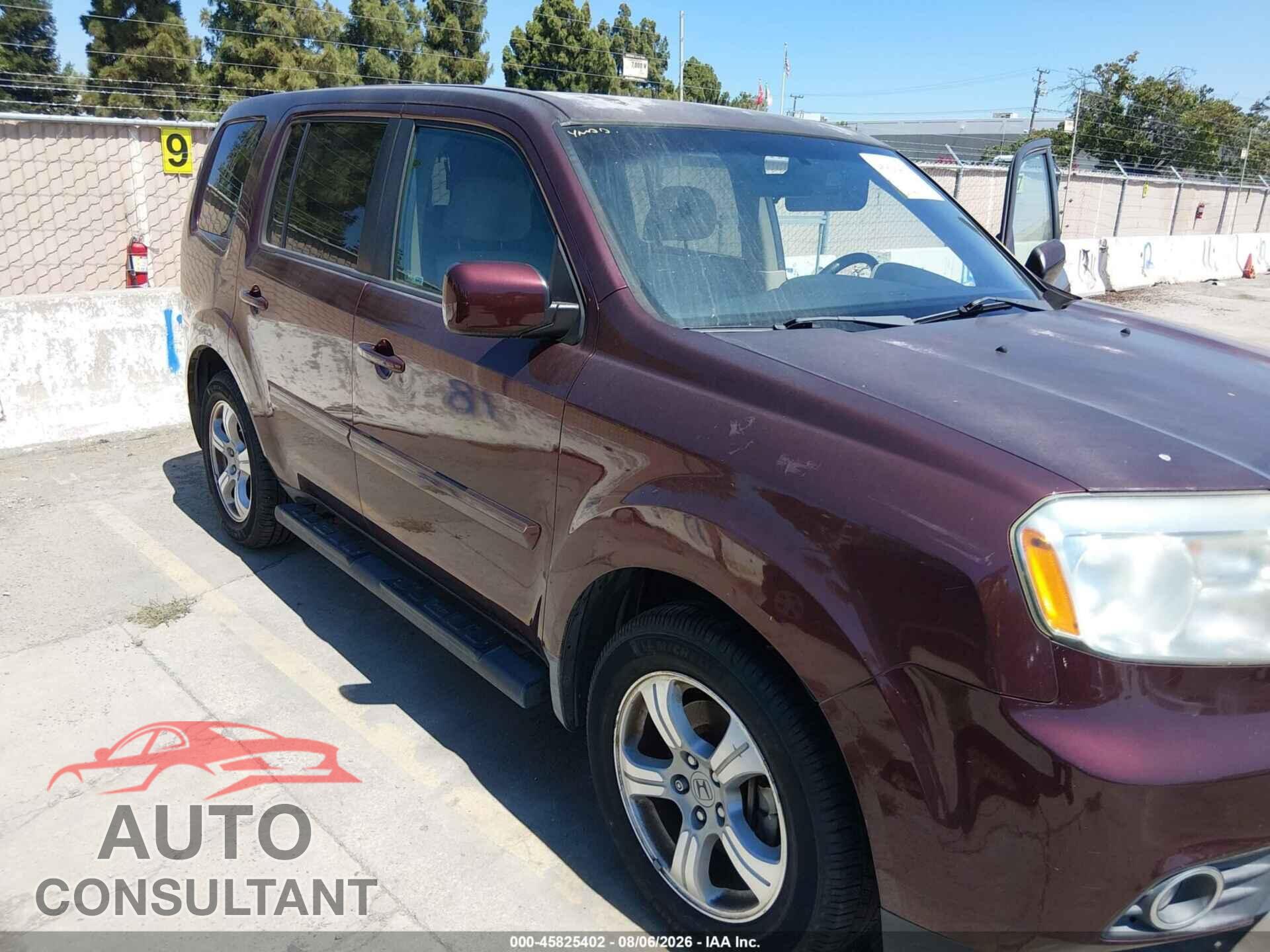 HONDA PILOT 2012 - 5FNYF3H42CB023036