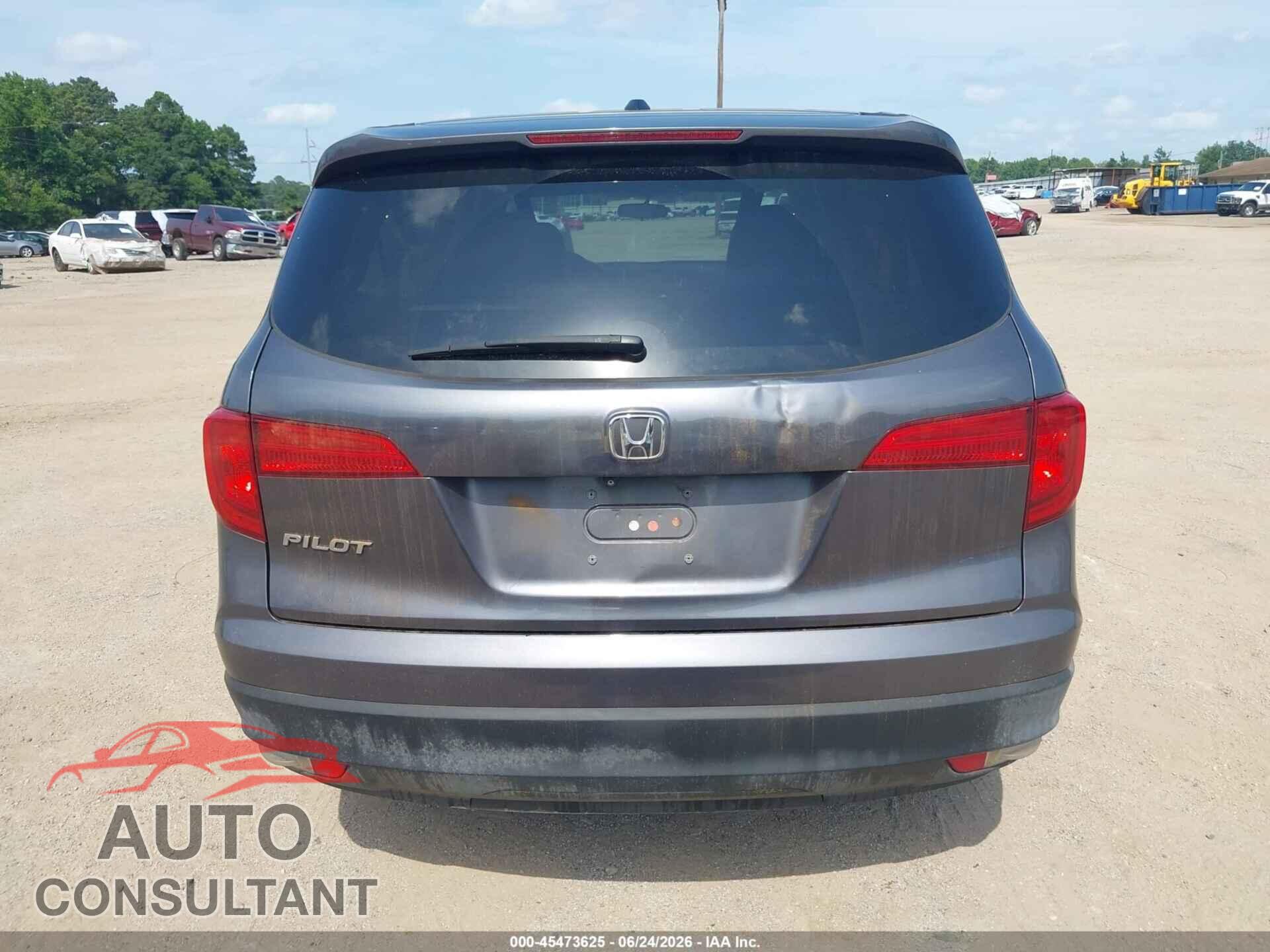 HONDA PILOT 2017 - 5FNYF5H33HB030703