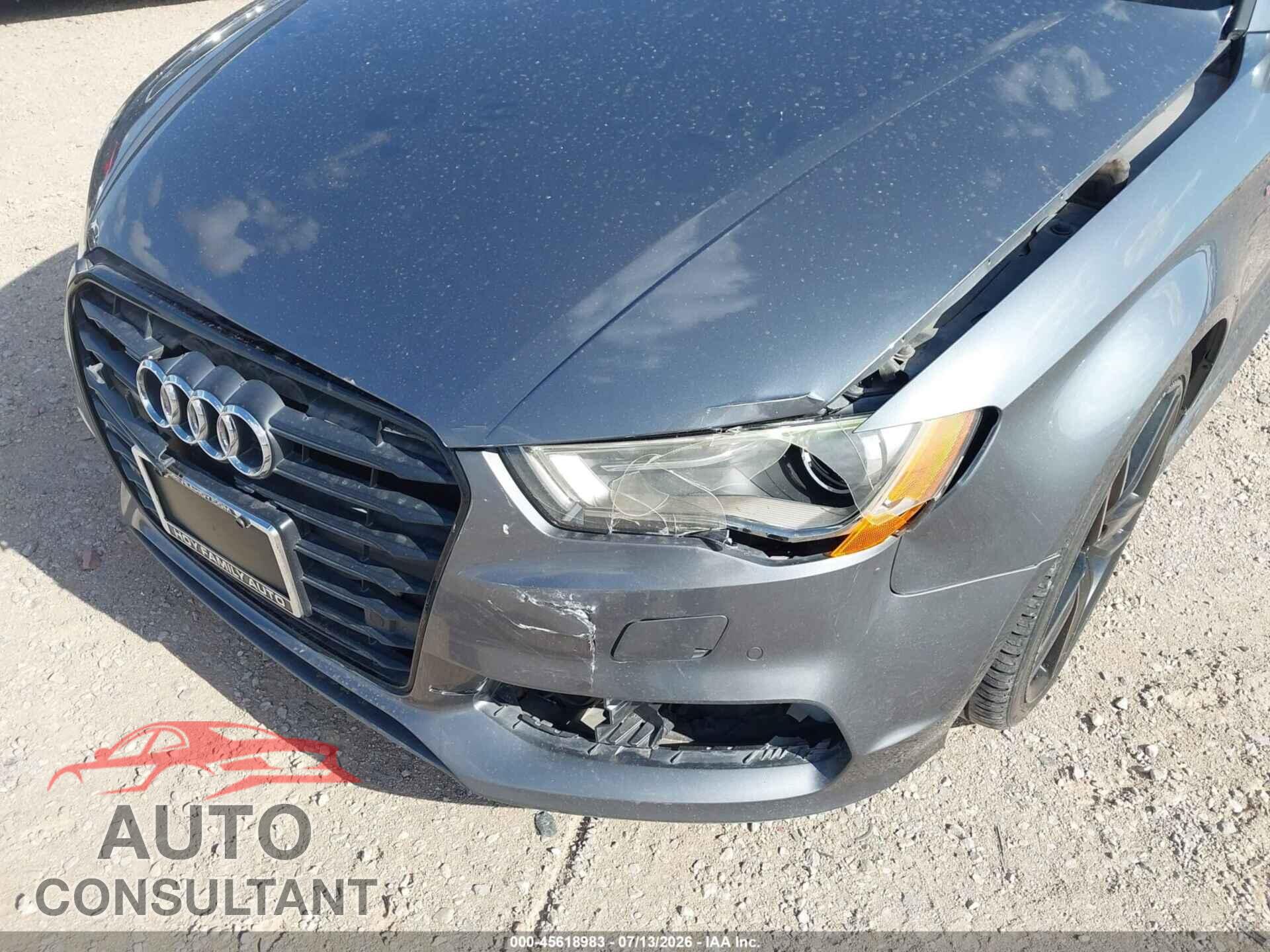 AUDI A3 2016 - WAUA7GFF7G1040906
