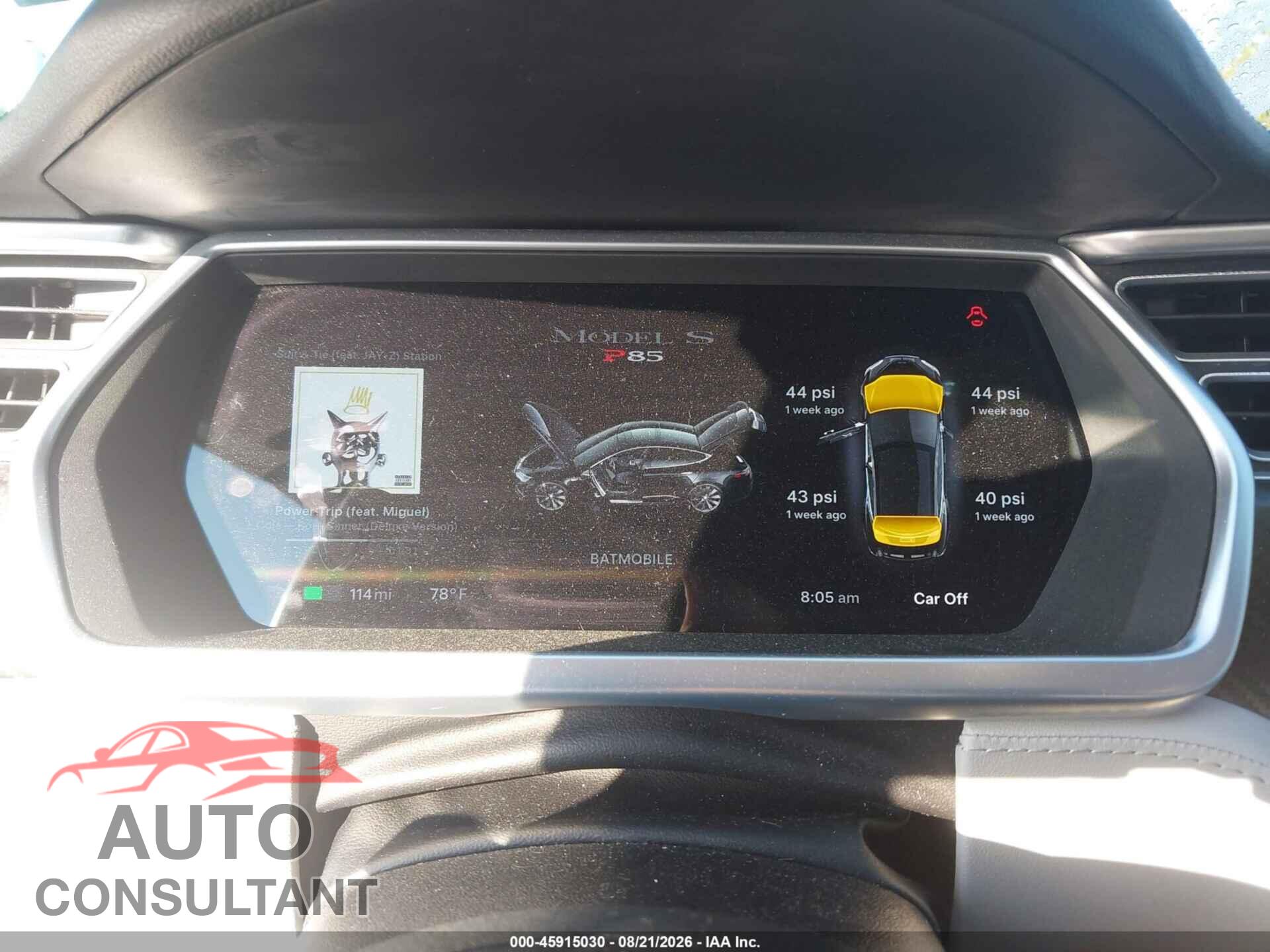 TESLA MODEL S 2013 - 5YJSA1DP9DFP12596