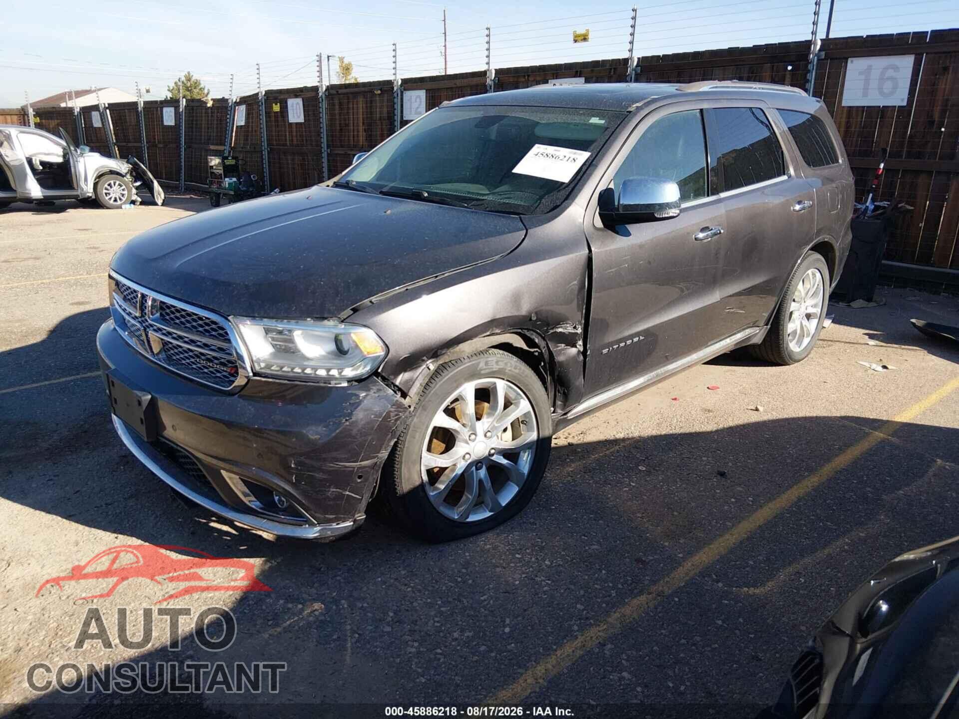 DODGE DURANGO 2018 - 1C4RDJEGXJC486579