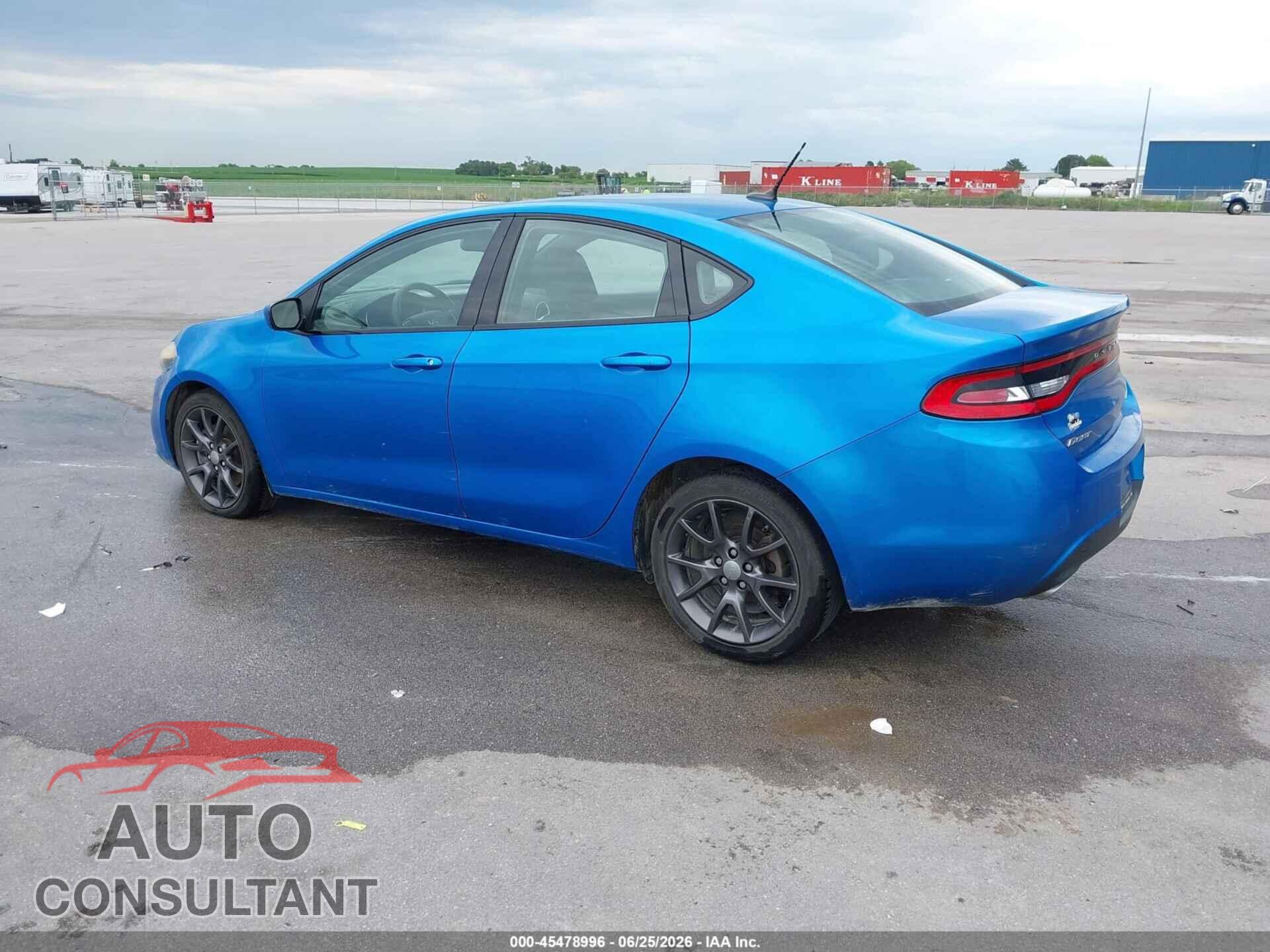 DODGE DART 2015 - 1C3CDFBB5FD345033