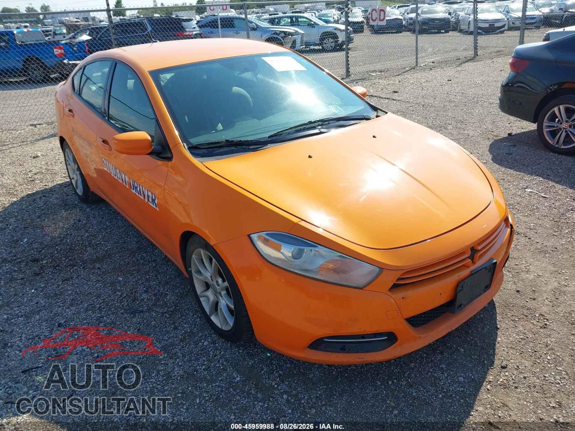 DODGE DART 2013 - 1C3CDFBA5DD171243