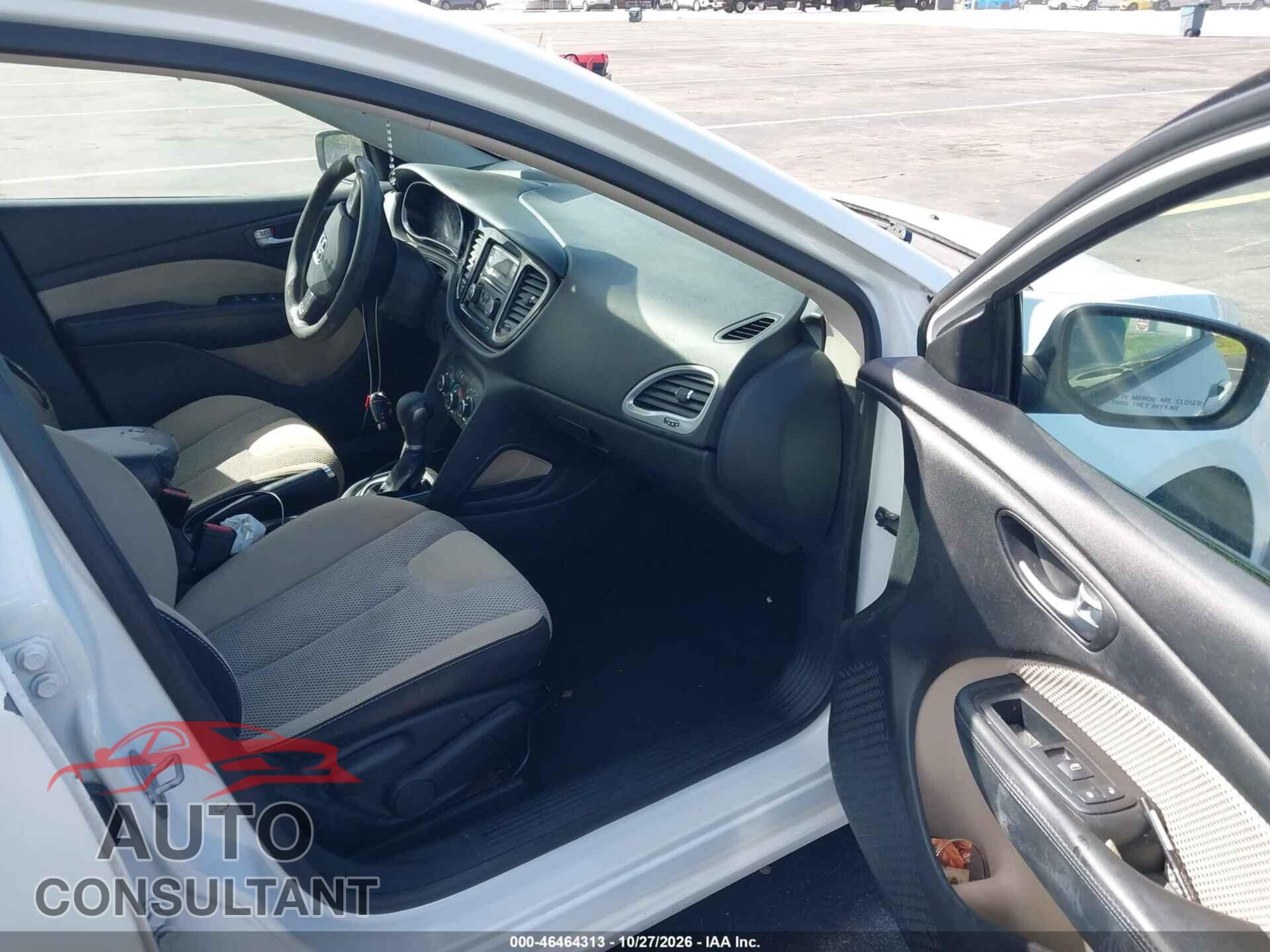 DODGE DART 2015 - 1C3CDFBB6FD211678