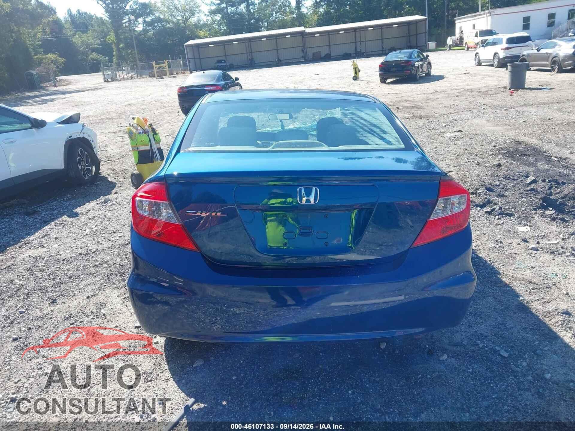 HONDA CIVIC 2012 - 19XFB2F58CE321606