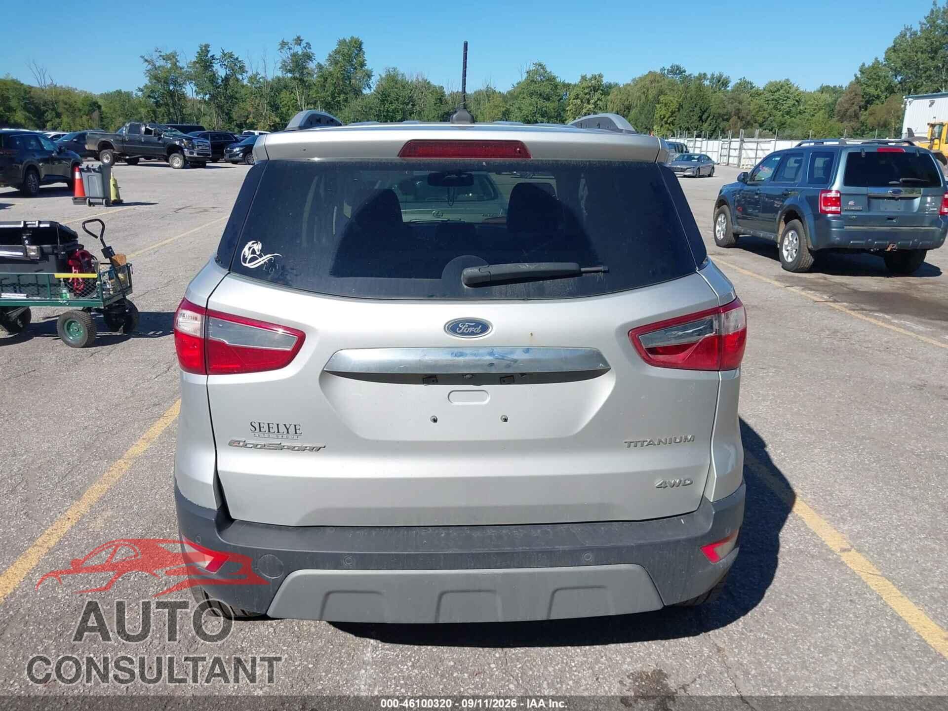 FORD ECOSPORT 2020 - MAJ6S3KL7LC364759