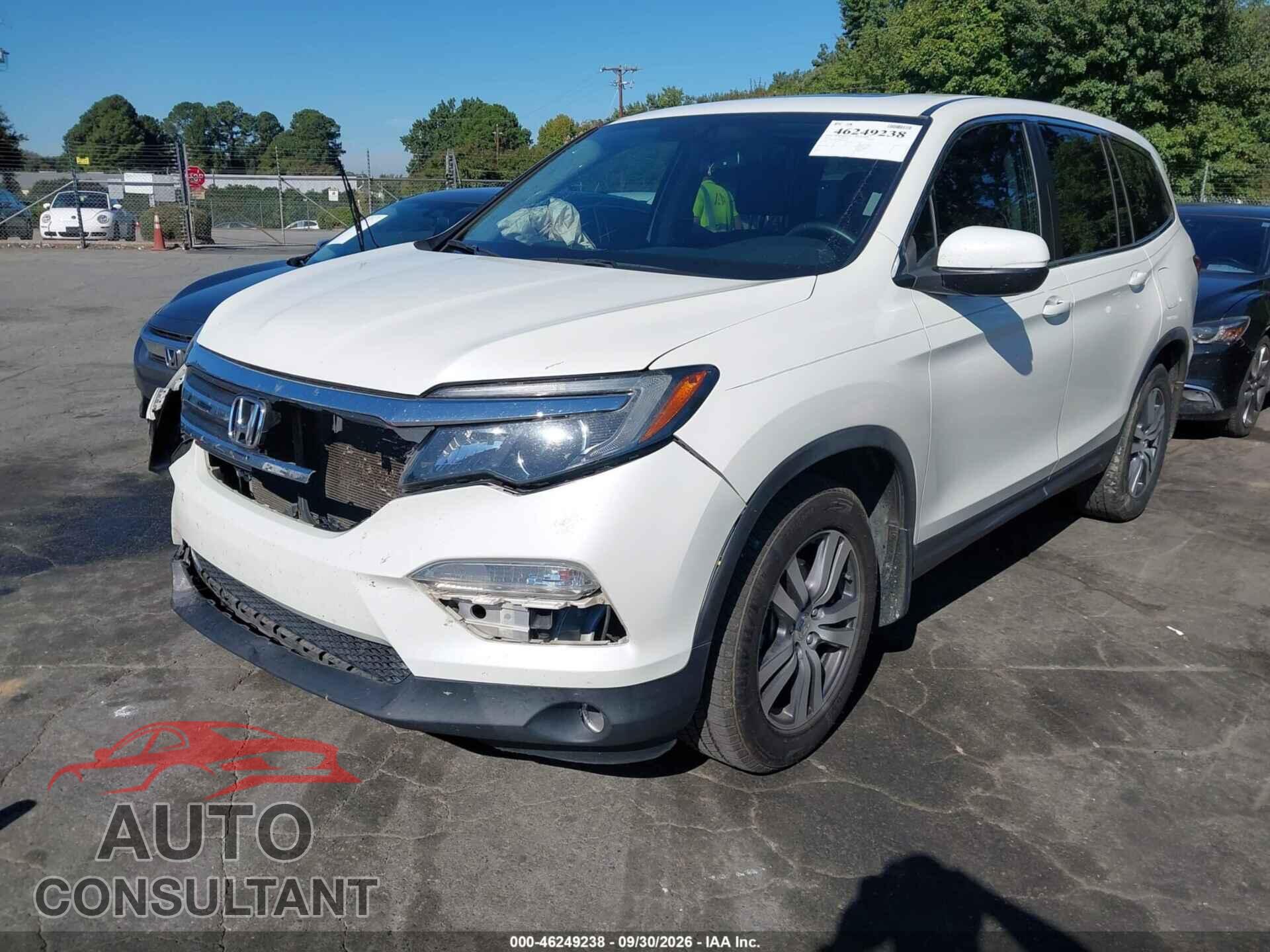 HONDA PILOT 2017 - 5FNYF5H56HB029739