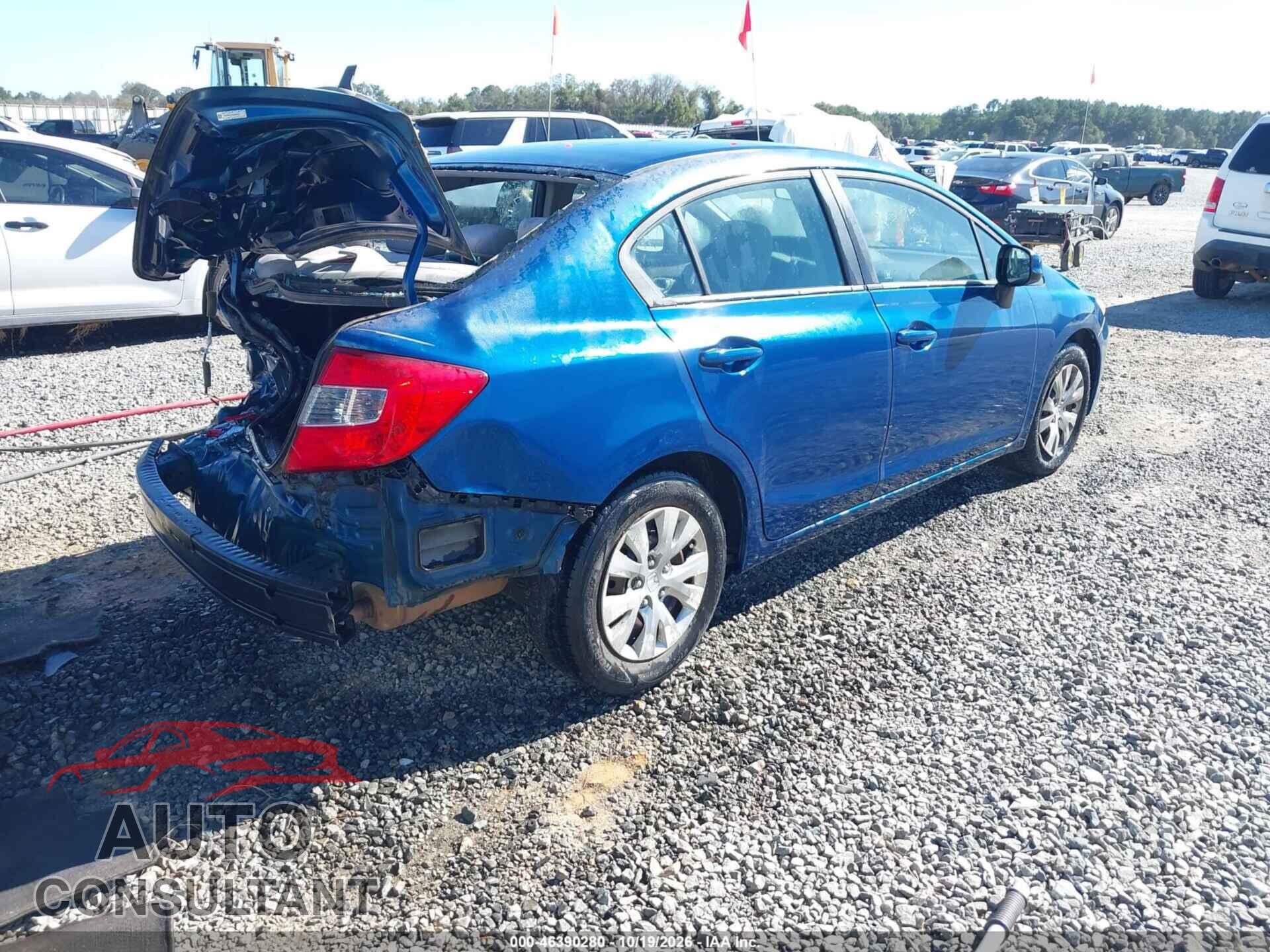 HONDA CIVIC 2012 - 19XFB2F57CE080928