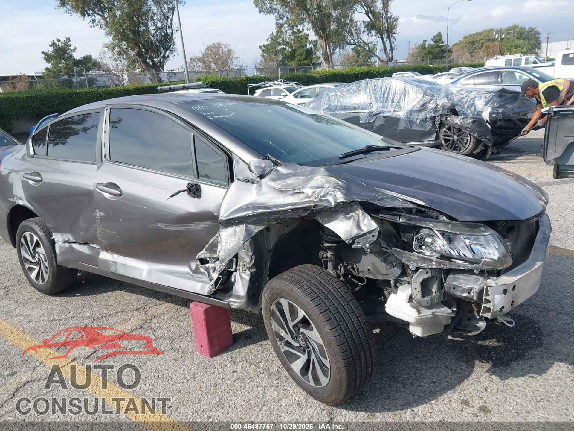 HONDA CIVIC 2013 - 19XFB2F87DE295656