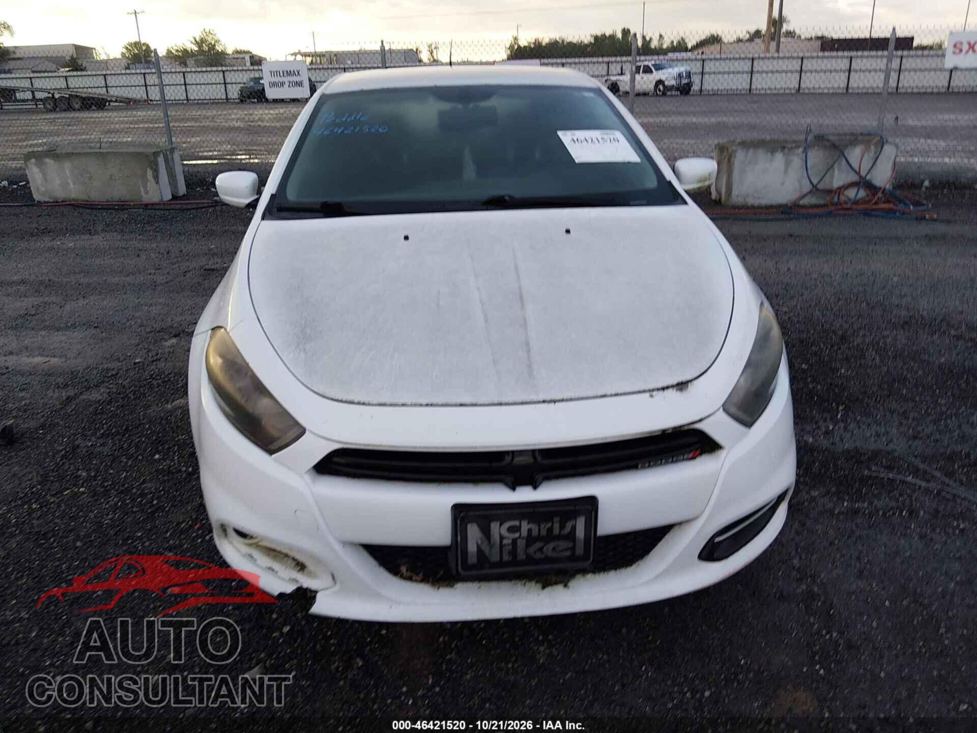 DODGE DART 2014 - 1C3CDFBB3ED883597