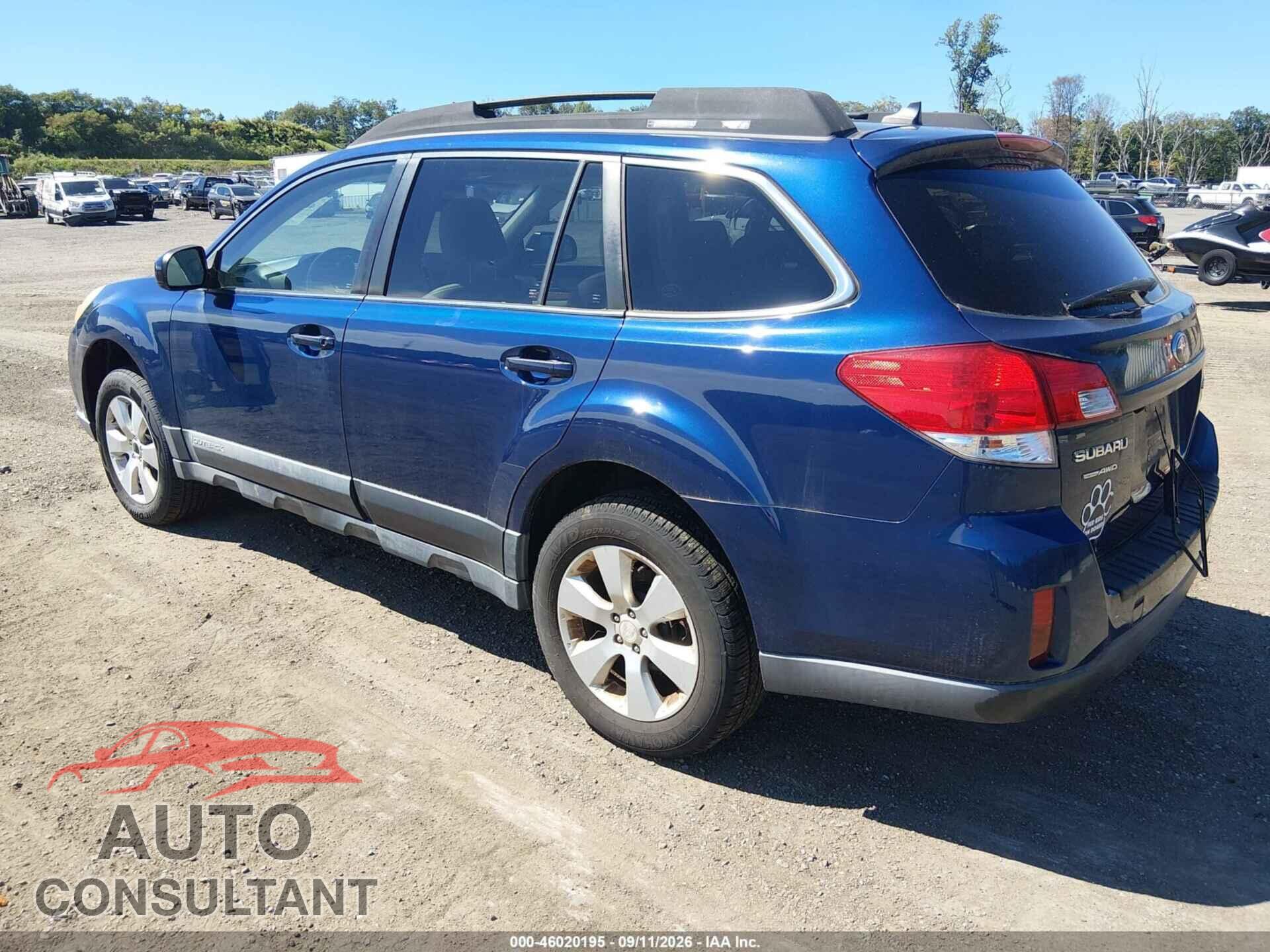 SUBARU OUTBACK 2011 - 4S4BRBLC3B3405833