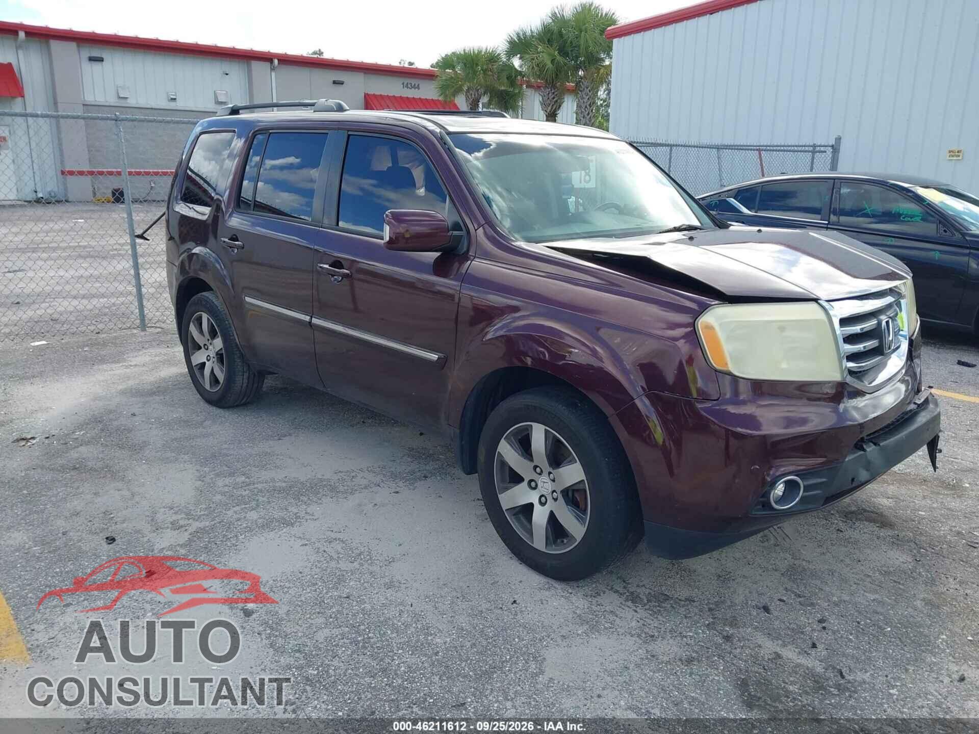 HONDA PILOT 2013 - 5FNYF3H90DB007110