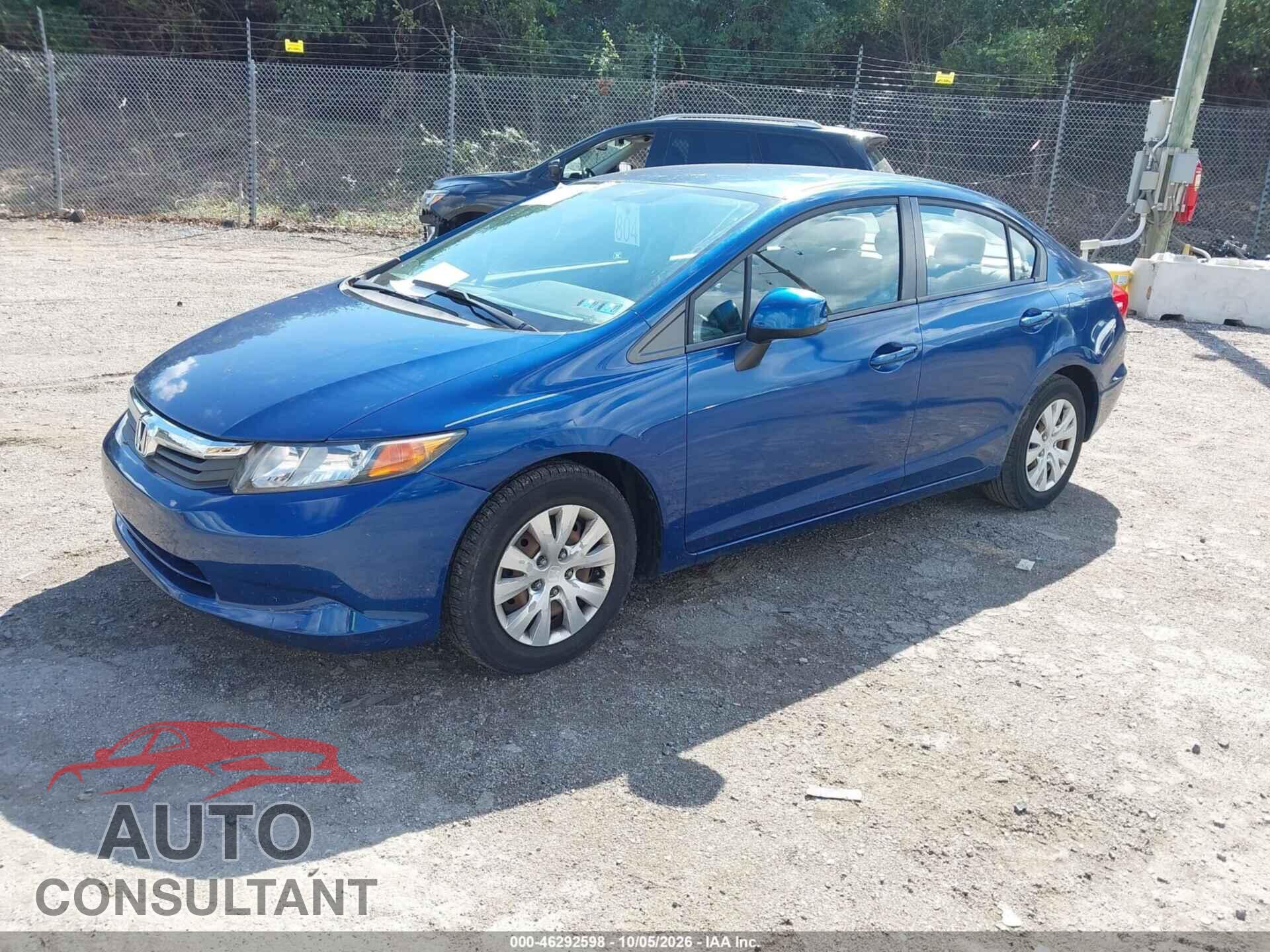 HONDA CIVIC 2012 - 2HGFB2F59CH509542