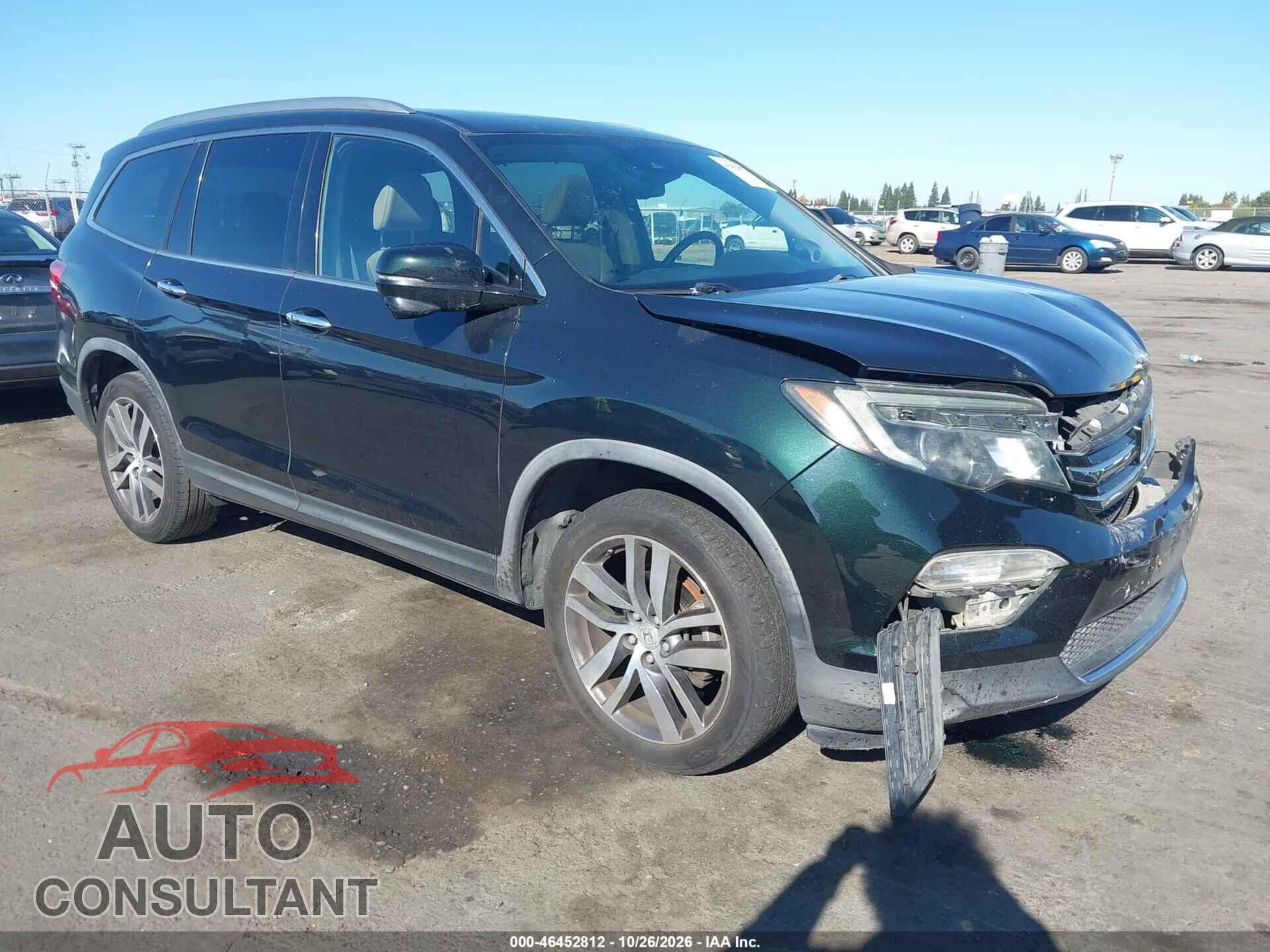 HONDA PILOT 2017 - 5FNYF6H96HB074088